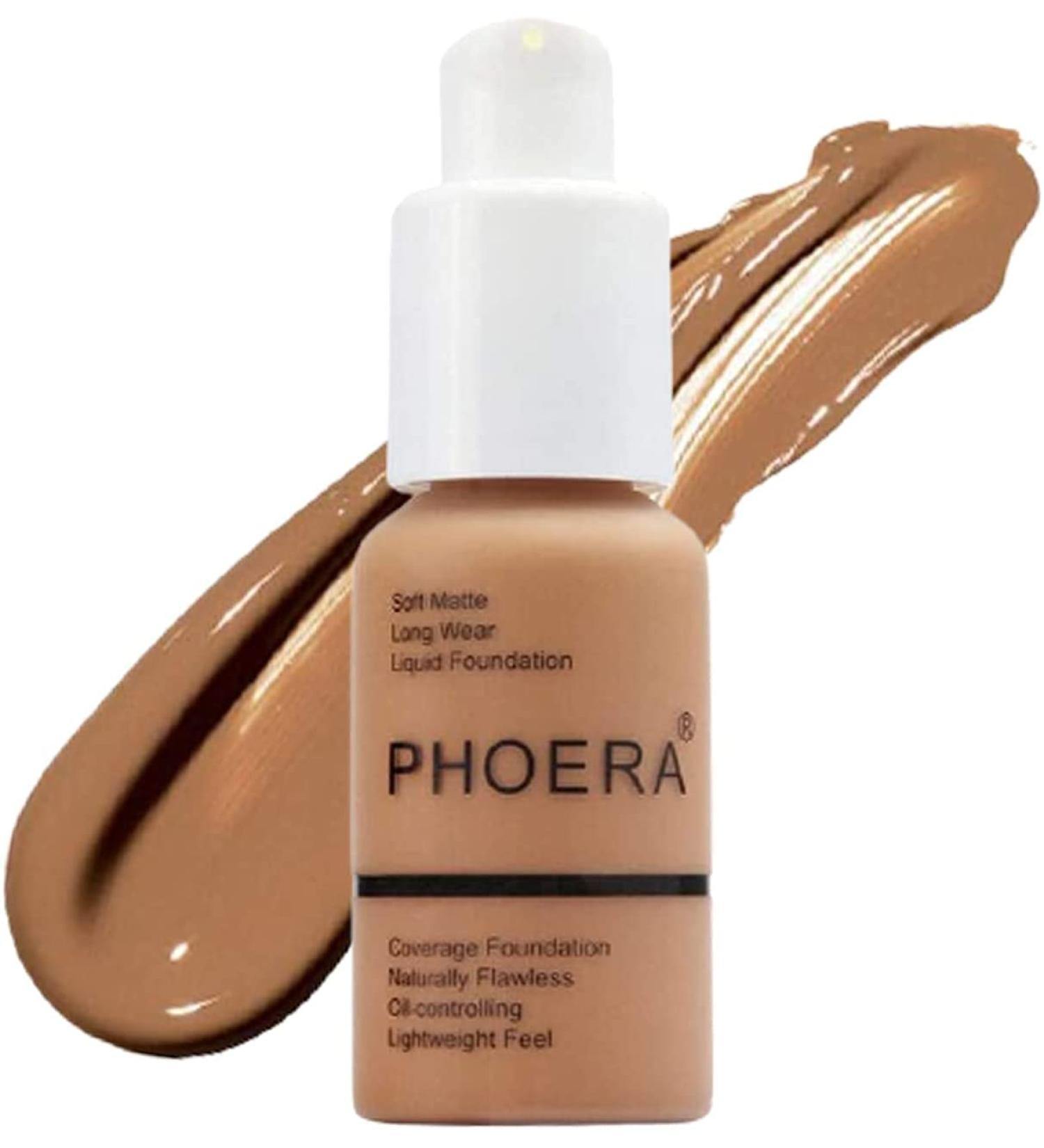 Aquapurity Phoera Full Coverage Foundation 107 Honey 30ml - Oil Control Concealer, Soft Matte Finish, Long Lasting Formula - Flawless Cream Smoothness - Buy Online on SooperMarket.com
