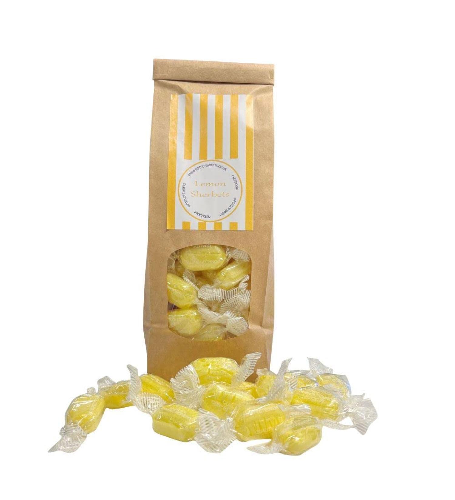 300g Bag of Individually Stockleys Wrapped Sherbet Lemon Sweets - Buy Online on SooperMarket.com