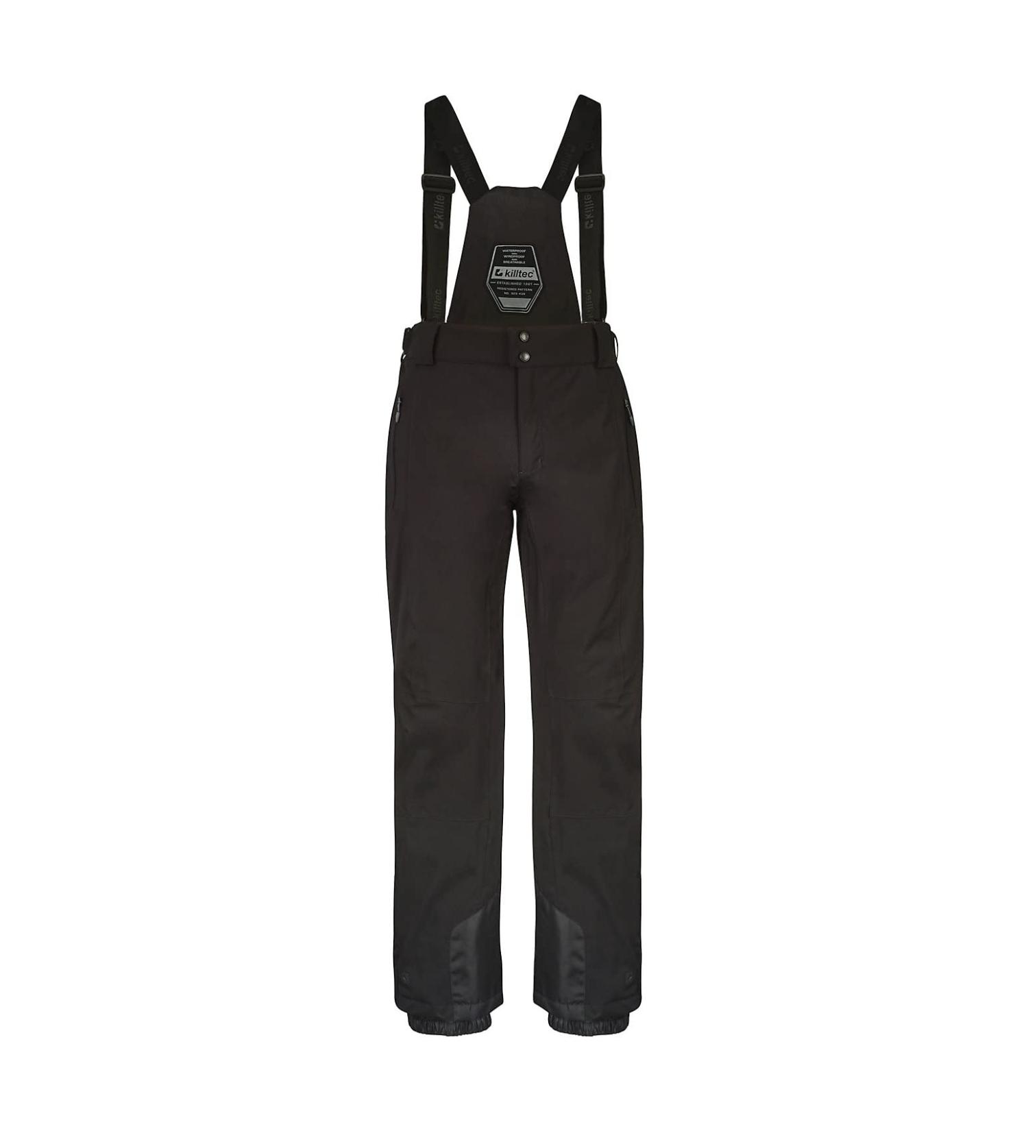 Killtec Men's Ski Pants/Functional Pants With Removable Straps And Edge Protection Enosh UG 26 Black