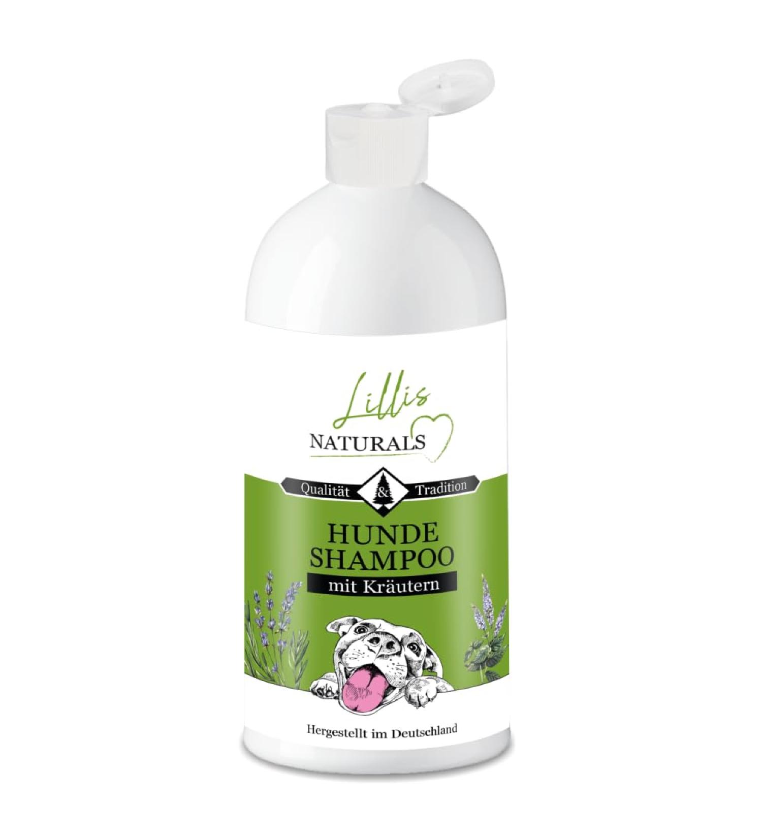 Lillis Naturals Dog Shampoo with Natural Herbs - 500ml for Skin & Coat Care | International Shipping - Buy Online on SooperMarket.com