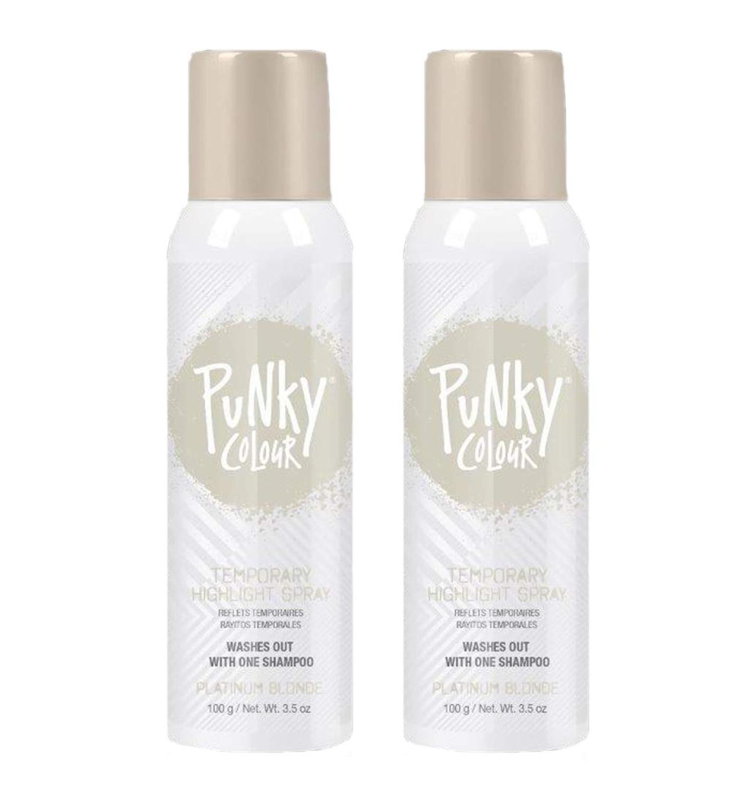 Punky Temporary Hair Highlight Spray Platinum Blonde 3.5 oz 2-Pack 3.5 Ounce (Pack of 2) Platinum Blonde - Buy Online on SooperMarket.com
