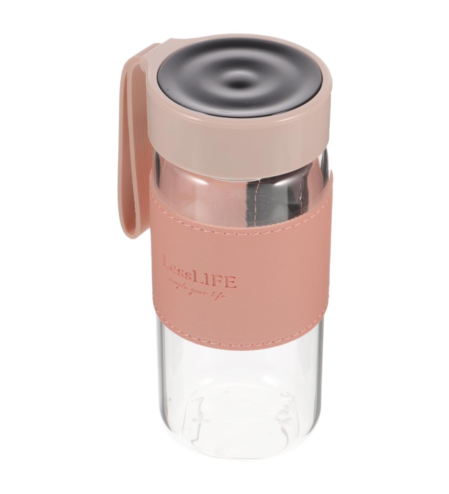 Ciieeo 3pcs Tea Cup with Septum Glass Drinking Bottle Glass Milk Container Travel Tea Mug with Strainer Glass Drinking Mug High Boron Glass Portable Water Container Pink Child 17.2X7X7CMx3pcs Pinkx3pcs - Buy Online on SooperMarket.com