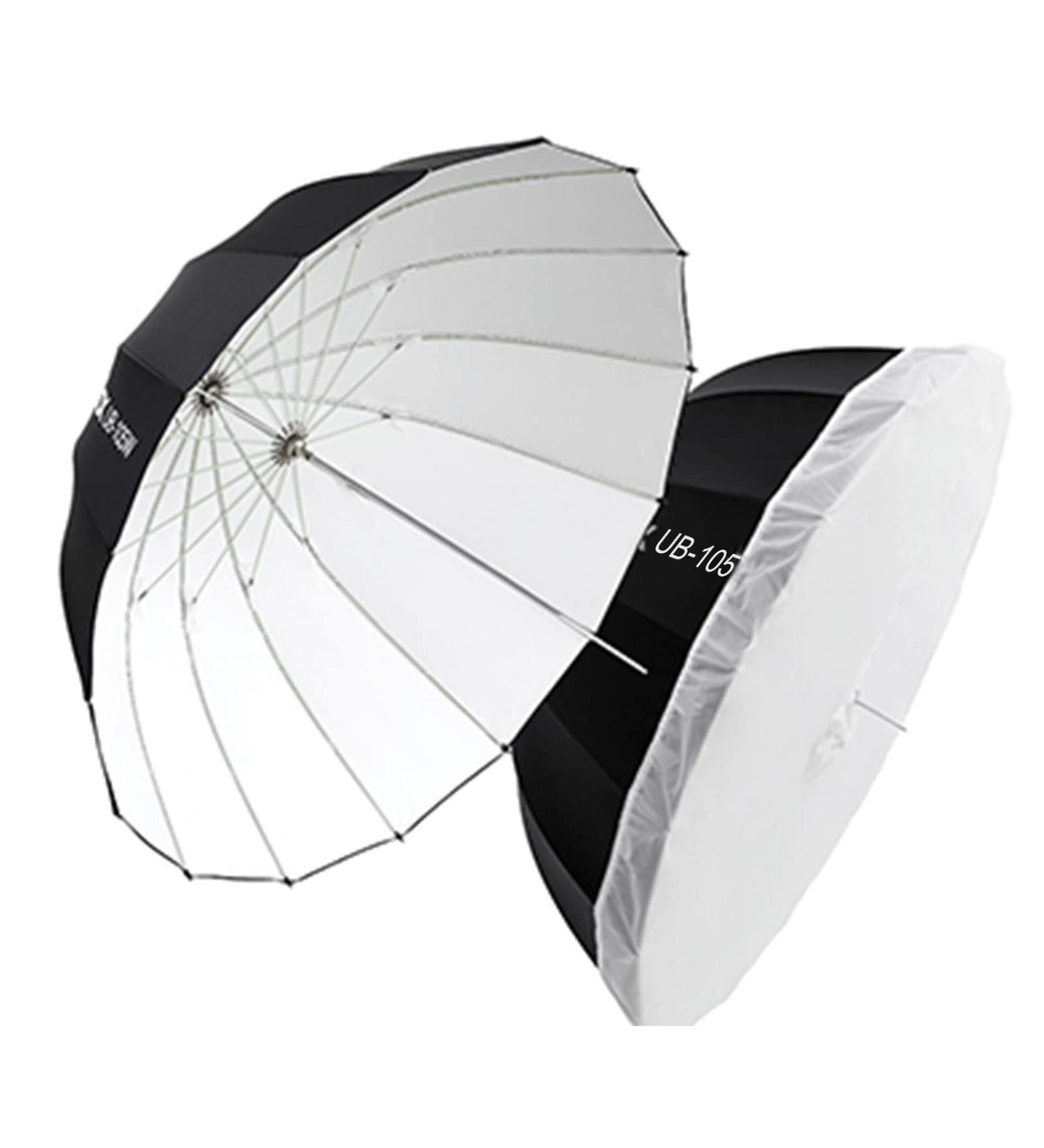 Godox UB-105W 41.3 105cm Parabolic Deep Reflective Umbrella White Inner for Photography and Video Shooting - Buy Online on SooperMarket.com