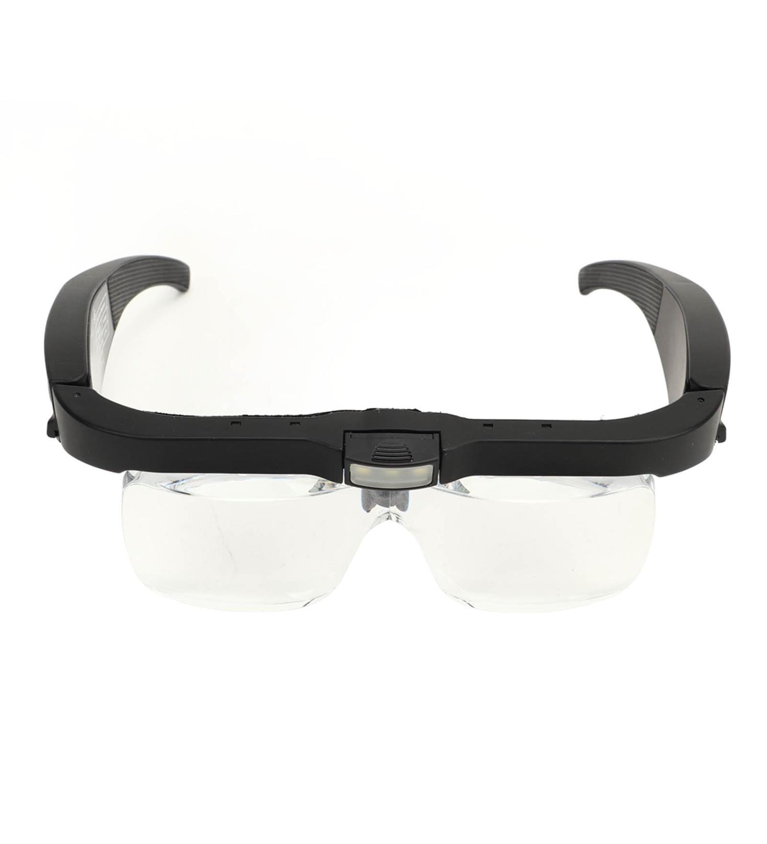 Head Mounted Magnifying Glasses Headband Magnifying Glasses Simple Use 3.7V 3 LED Light for Home Reading Room - Buy Online on SooperMarket.com