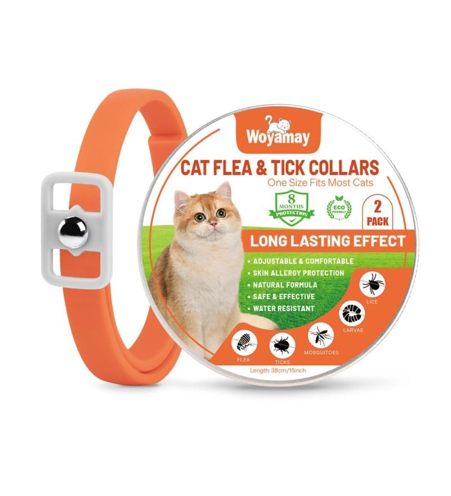 Cat Repellent Treatment Adjustable Cat Repellent Collars Natural Protection Repellent Collar for Cats Water Resistant Repellent Collar for Cats Small-Medium-Large Orange 1pack - Buy Online on SooperMarket.com