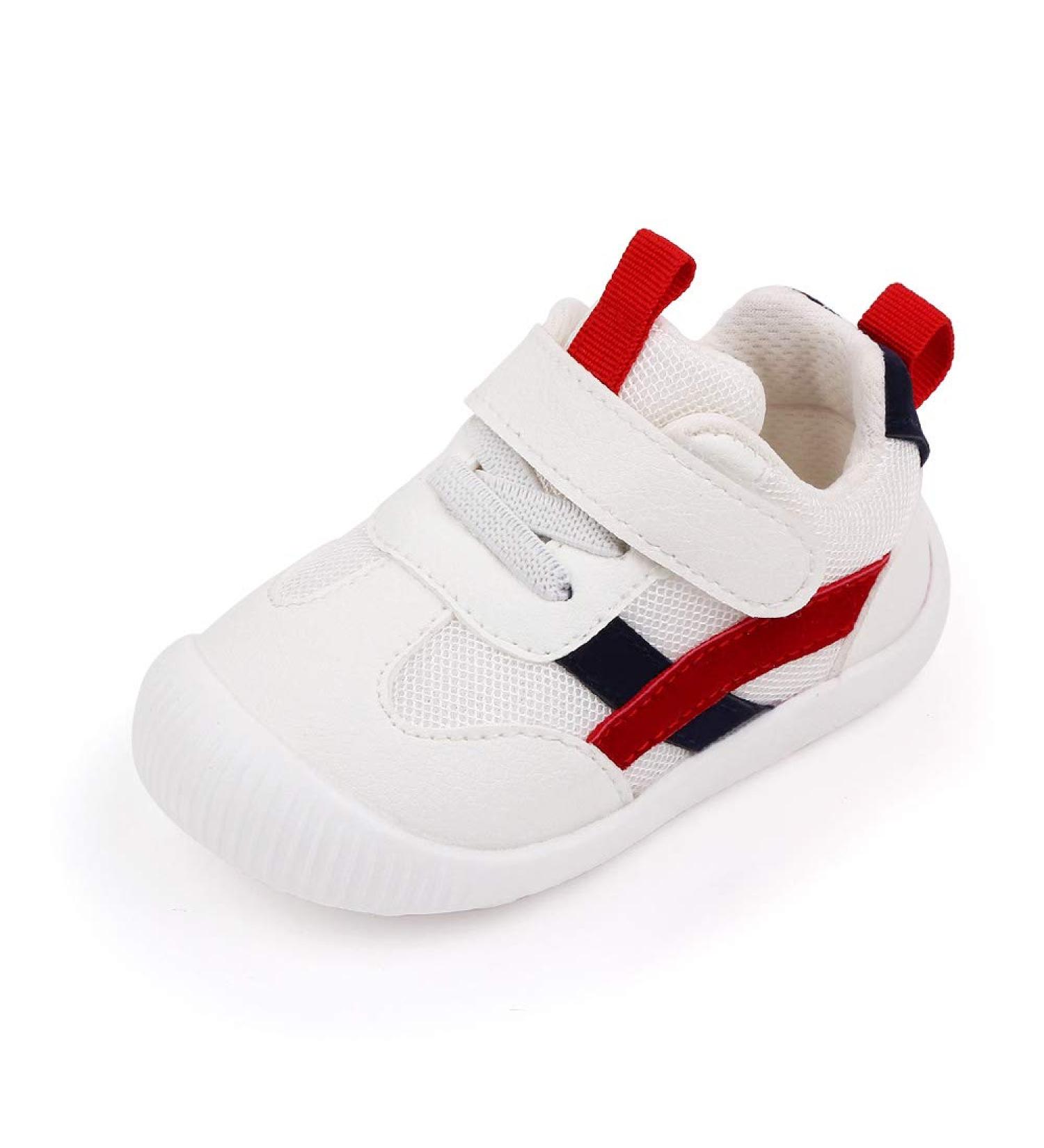MK Matt Keely Baby First Walking Shoes - Toddler Anti-Slip Soft PU Leather Sneakers (Red) - Buy Online on SooperMarket.com
