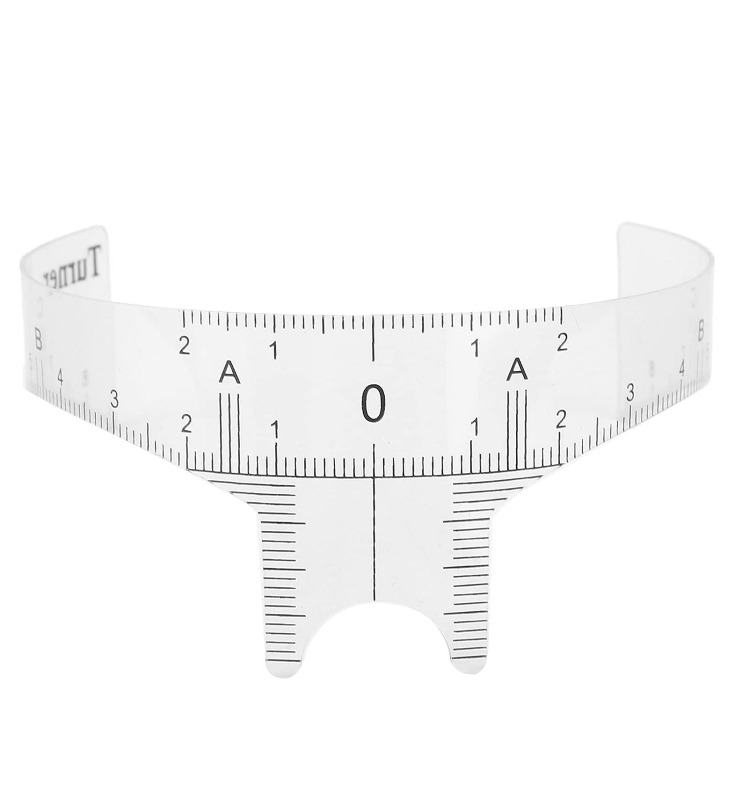 Professional Eyebrow Ruler for Microblading Artists Transparent Design Plastic Lightweight and Portable with 3 Types Available for Accurate Eyebrow Shape (Nose bridge ruler Nose bridge ruler type B - Buy Online on SooperMarket.com