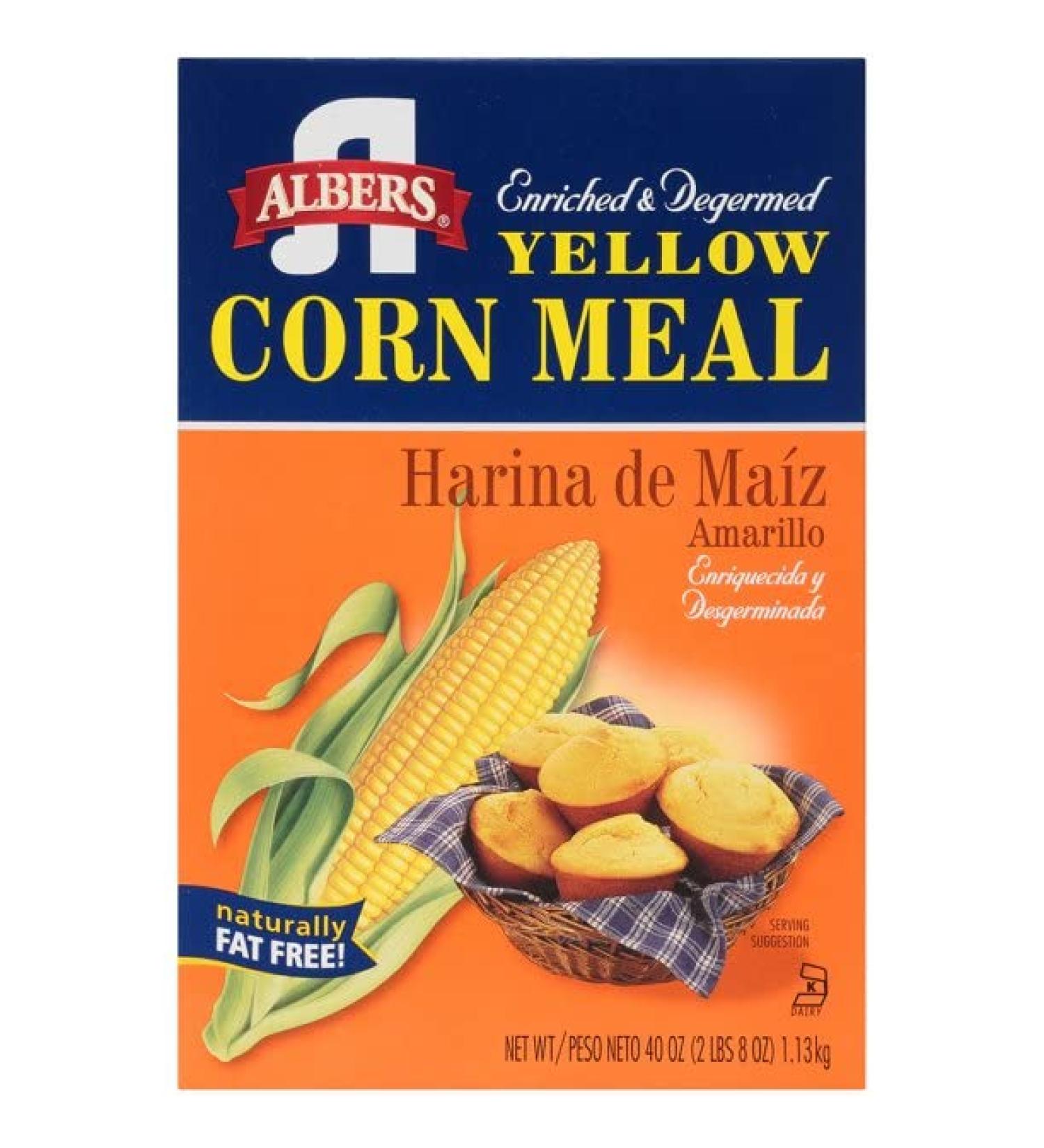 Albers Yellow Corn Meal 40 oz - Pack of 2 | Premium Quality Corn Meal - Buy Online on SooperMarket.com
