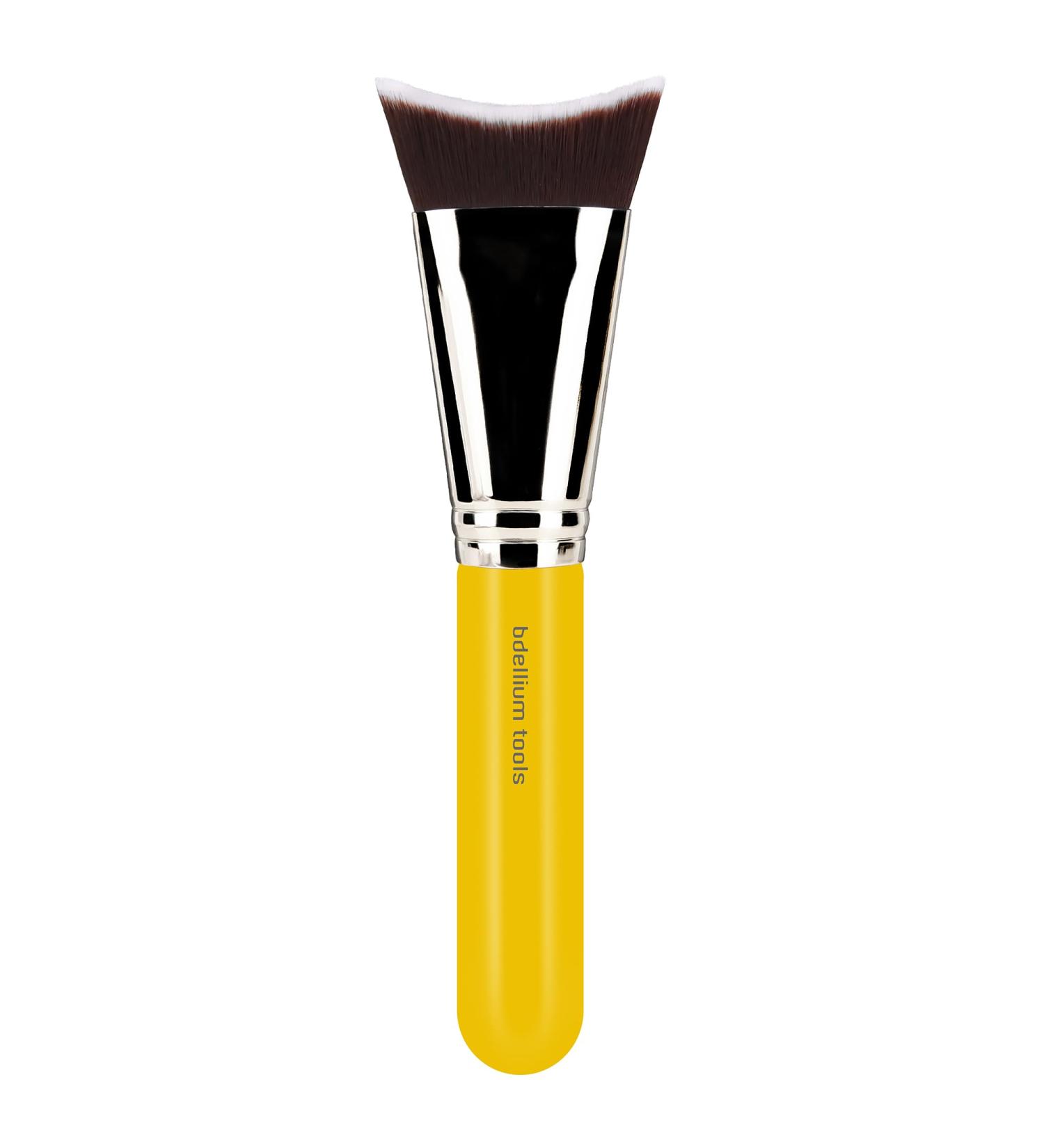 Bdellium Tools Professional Makeup Brush - Studio Series 989 Inverted Face Blending - Soft Synthetic Fibers for Flawless Blending (Yellow 1pc) | International Shipping Available - Buy Online on SooperMarket.com