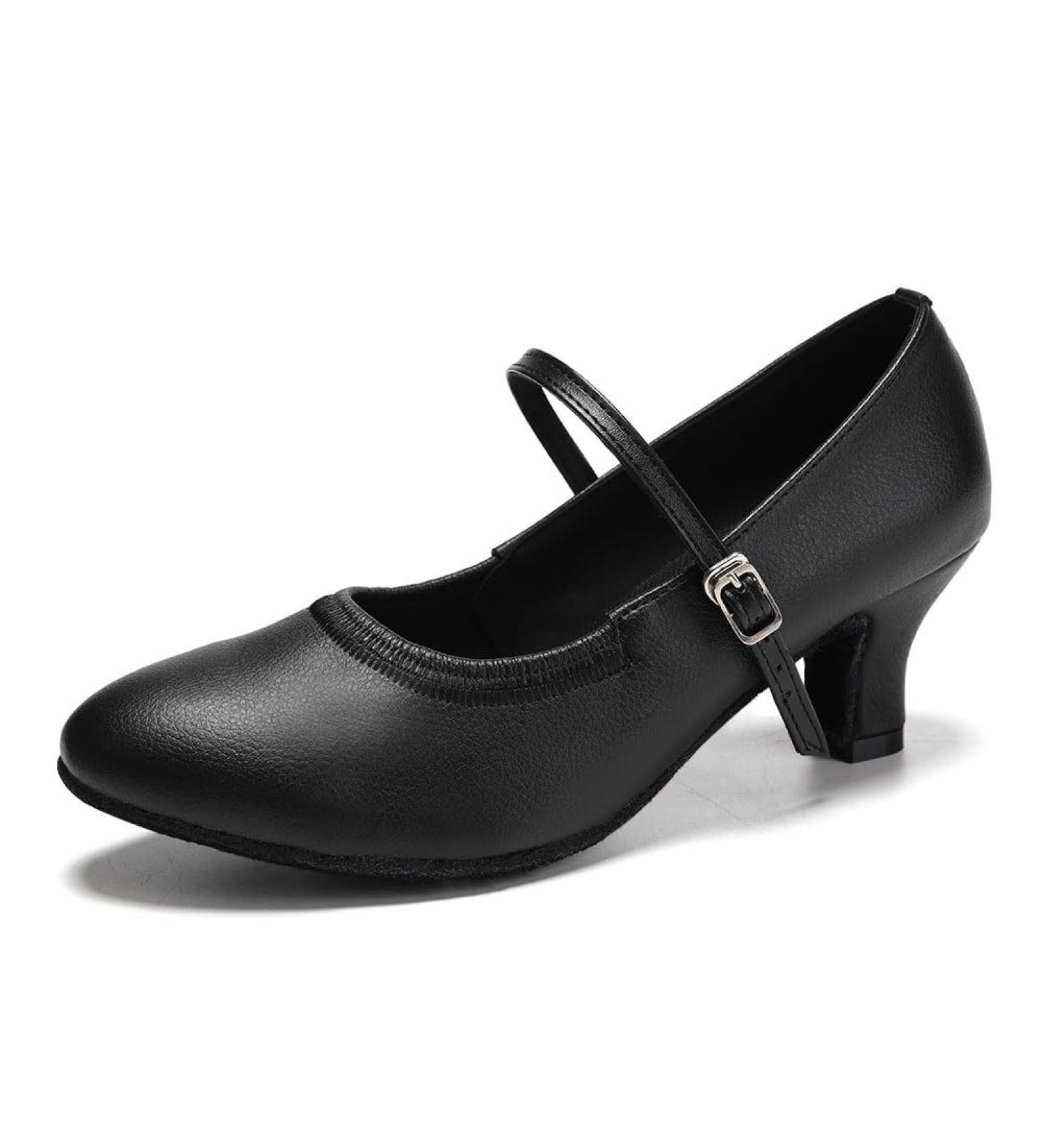 Shop Women's Latin Dance Shoes - Comfortable Salsa & Tango 5cm Heel - SWDZM Black Suede - Buy Online on SooperMarket.com