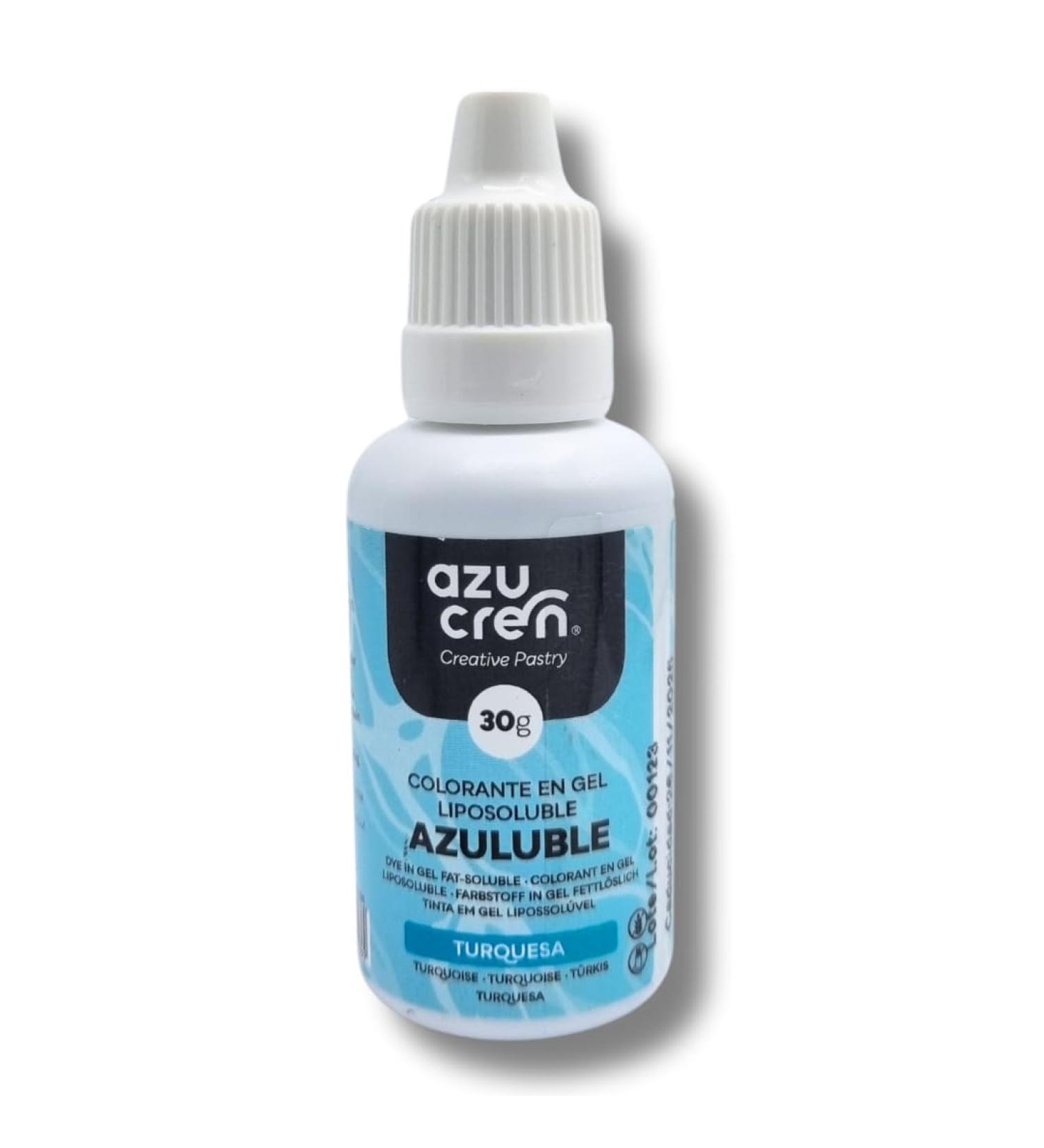 Azucren Oil Based Food Gel Colouring Turquoise Ideal for Chocolate Buttercream and Cream 30 G - Buy Online on SooperMarket.com