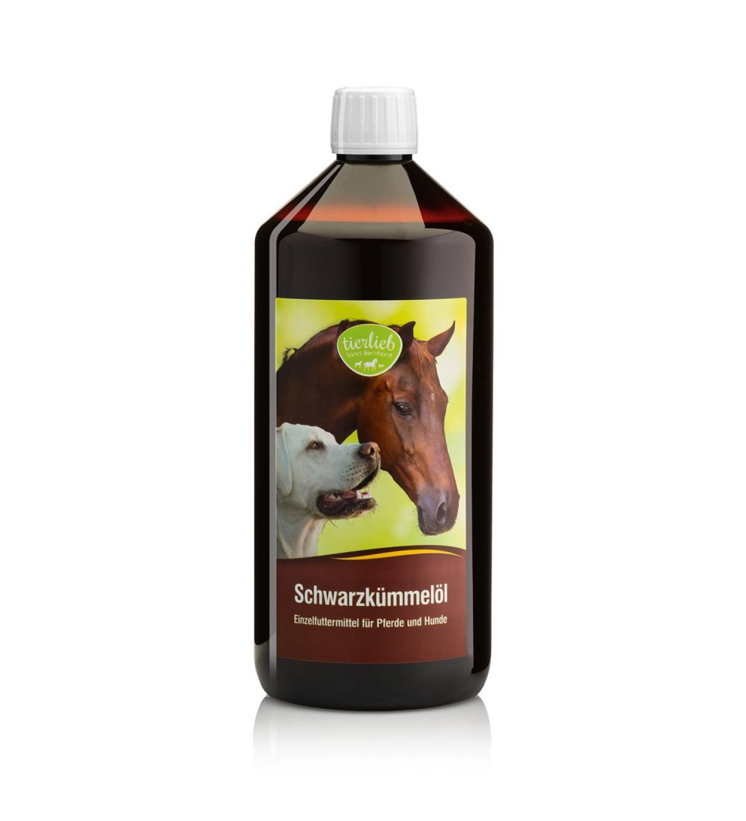 Buy Tierlieb Sanct Bernhard Schwarzk mmel l for Horses & Dogs - 1L of Premium Black Cumin Oil (Nigella sativa) - International Shipping Available - Buy Online on SooperMarket.com