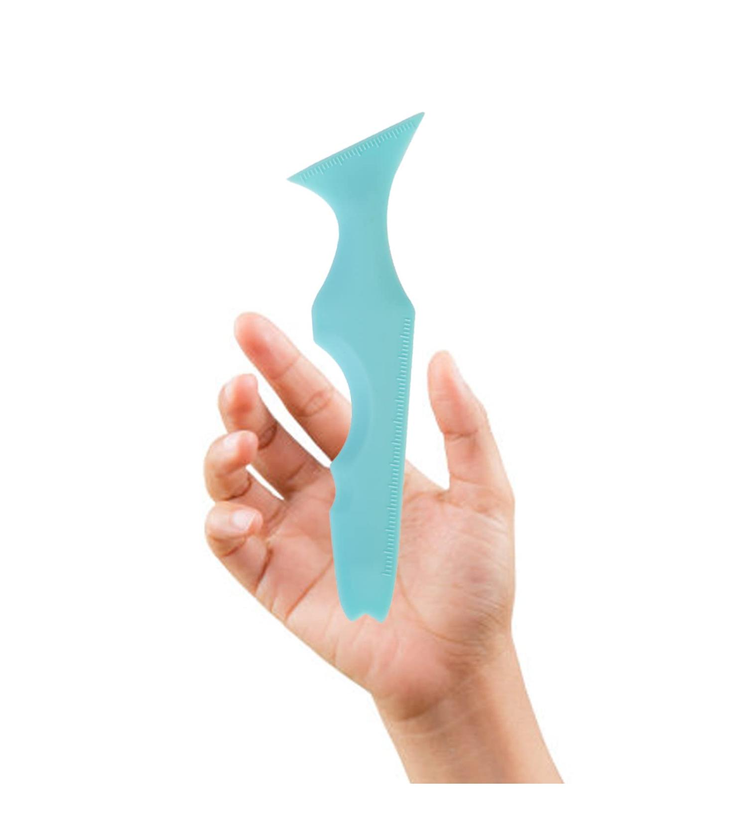SHANPIN 5 in 1 Silicone Eye Makeup Tool - Reusable Eyeliner Stencils & Winged Eyeliner Aid in Blue - Buy Online on SooperMarket.com