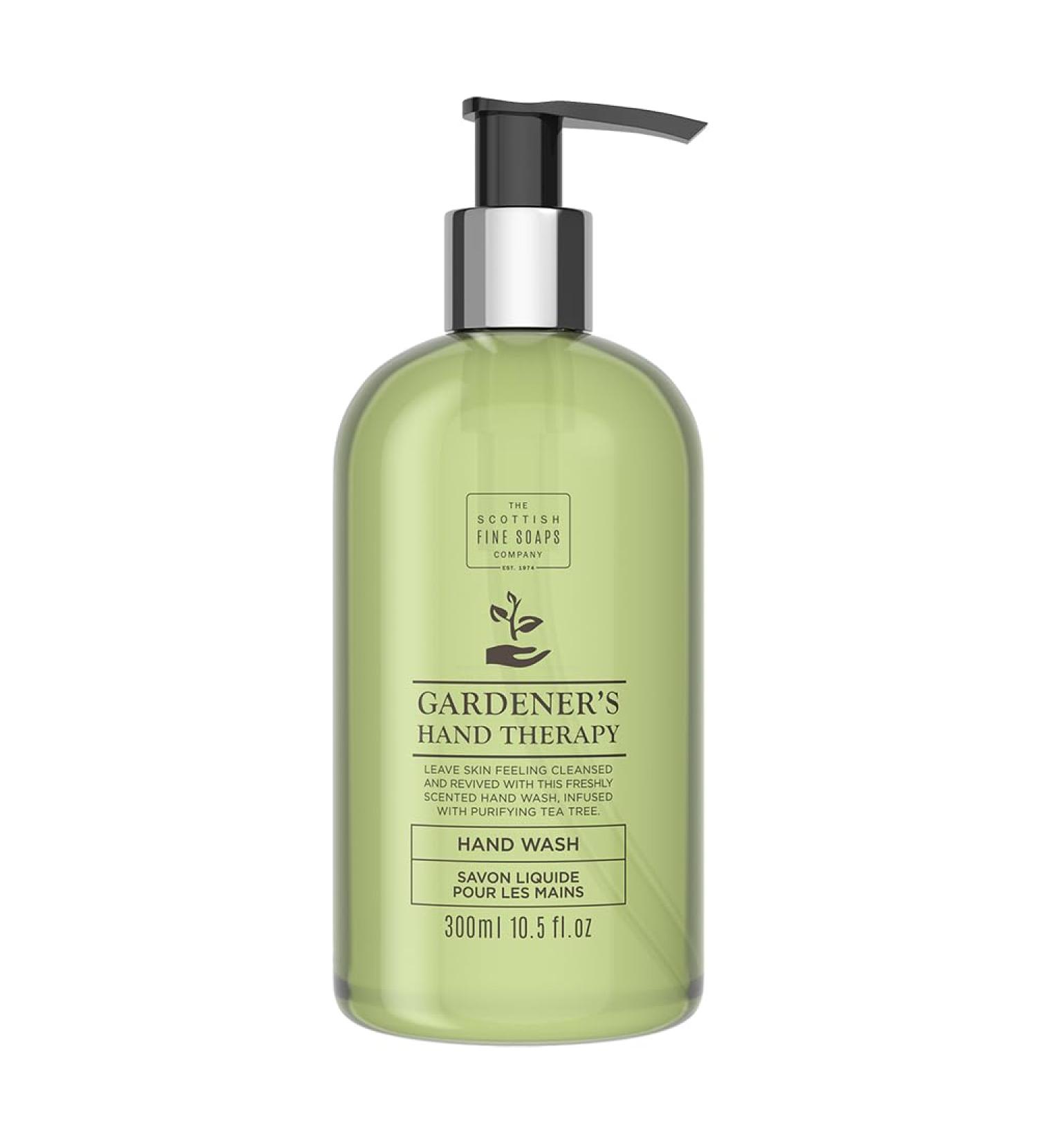 Scottish Fine Soaps - Gardner's Therapy Hand Wash - Vegan Liquid Soap Infused with Tea Tree Oil - 300ml - Buy Online on SooperMarket.com