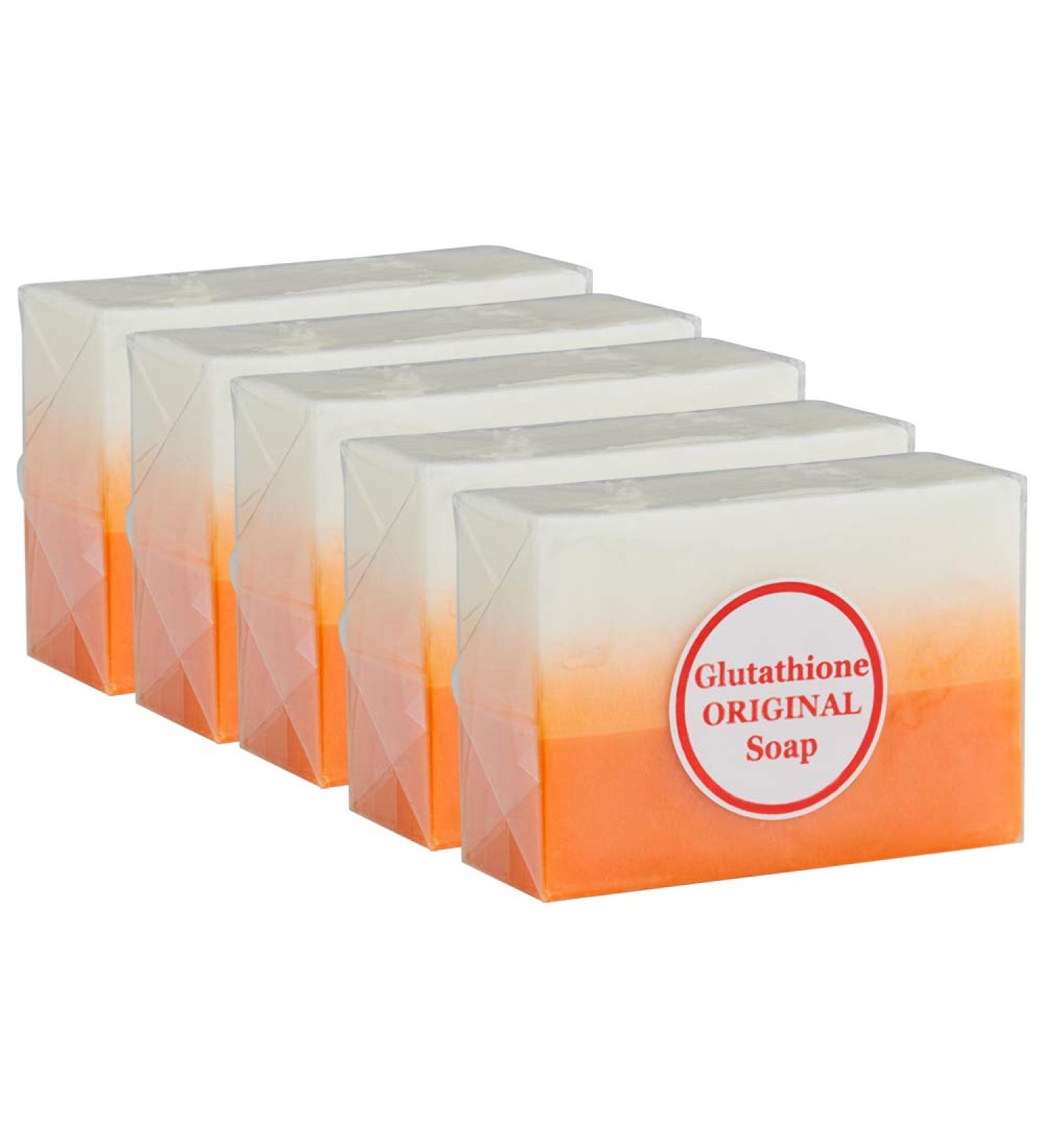 Original Glutathione & Kojic Acid Dual Soap - 5 Bars for Flawless Glowing Skin - Buy Online on SooperMarket.com