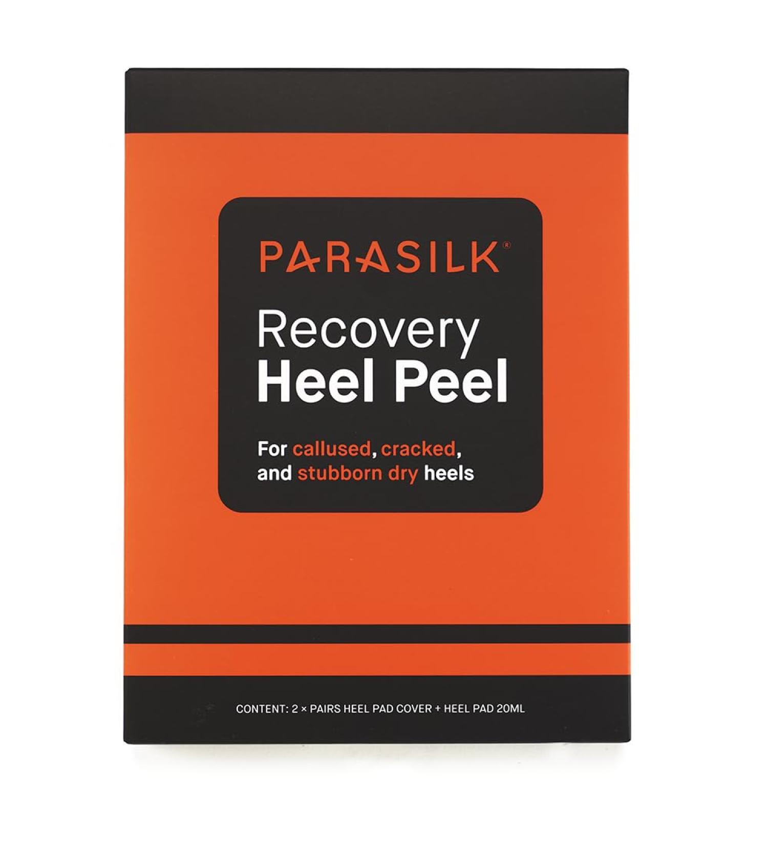 Parasilk Exfoliating Recovery Foot Heel Peel 2 Pairs - 2 Sets of Exfoliation Gel Heel Pads and 2 Sets of Heel Sock Covers. Targeted Repair for Rough Dry Skin Cracked Heels and Feet - Buy Online on SooperMarket.com