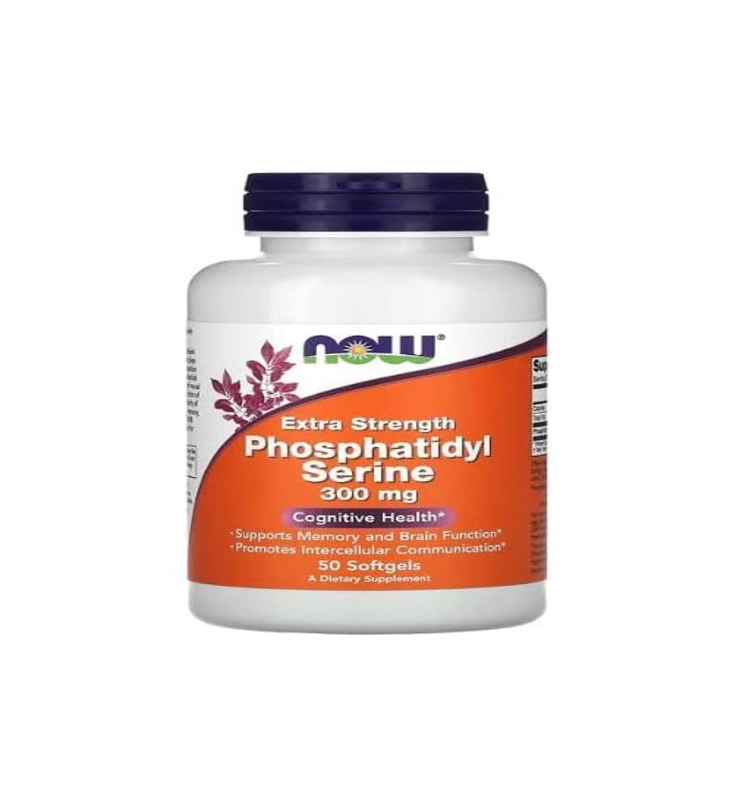 Now Foods Phosphatidylserine 300 mg 50 Soft Capsules - Buy Online on SooperMarket.com
