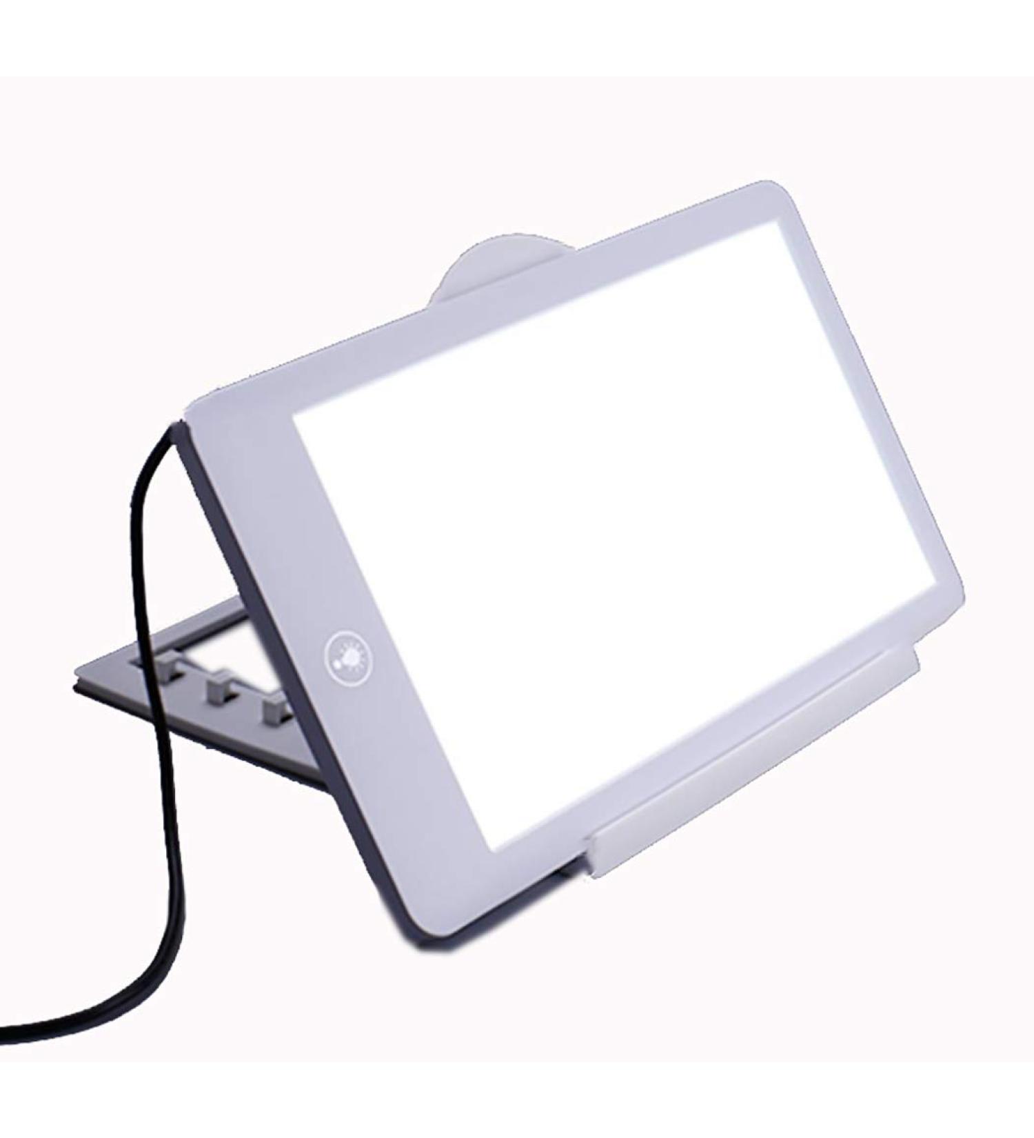 CHSHY Light Therapy Energy Lamp Combat Winter Blue Happy Daylight Lamp Adjustable Angle Touch Control Brightness Setting 5 600 32 000Lux Cool White UV Free - Buy Online on SooperMarket.com
