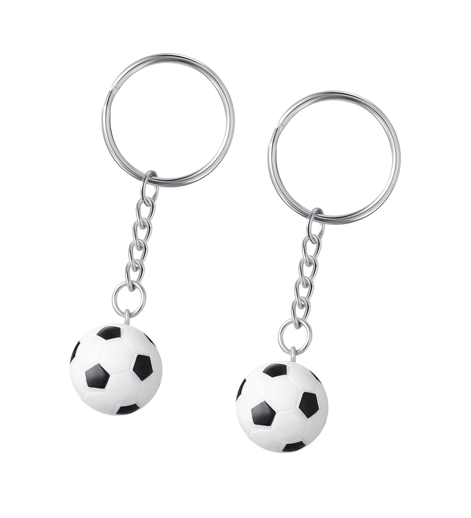 2 Pieces Football Keychain - Soccer Sports Ball Favors & Gifts for Fans | Perfect Souvenirs for Parties Adults & Kids - Buy Online on SooperMarket.com