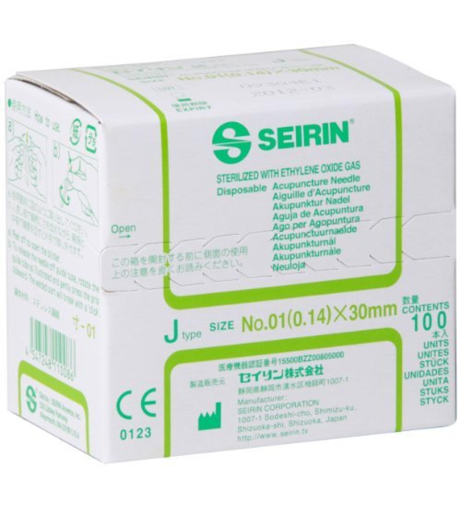 Seirin J Type Acupuncture Needle 0.14 x 30 mm Light by J-Type