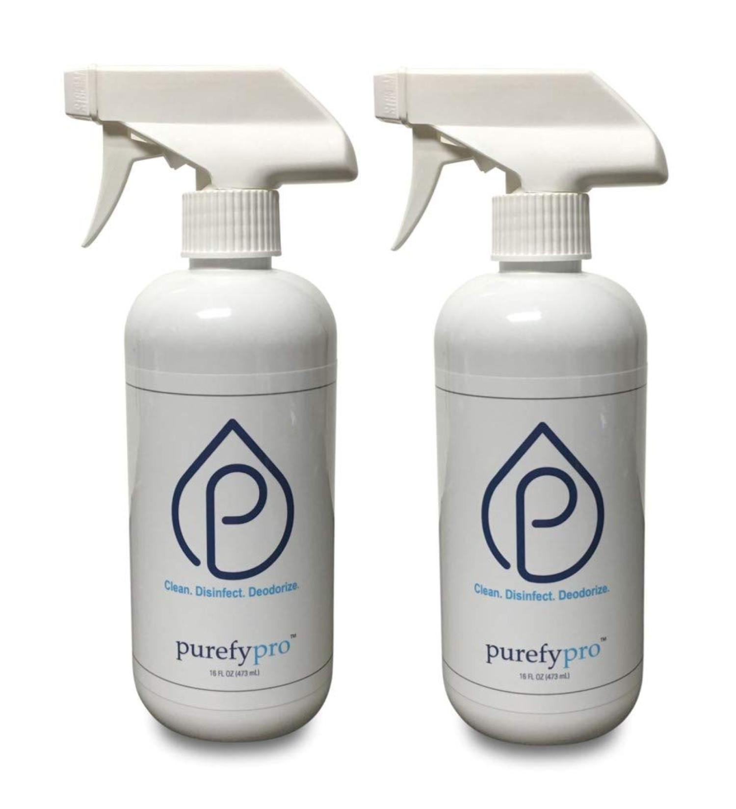 Purefypro Disinfectant Spray - 99.9999% Virus Elimination - Hospital Grade, Unscented, No Residue - 16 Fl Oz (Pack of 2) - Buy Online on SooperMarket.com