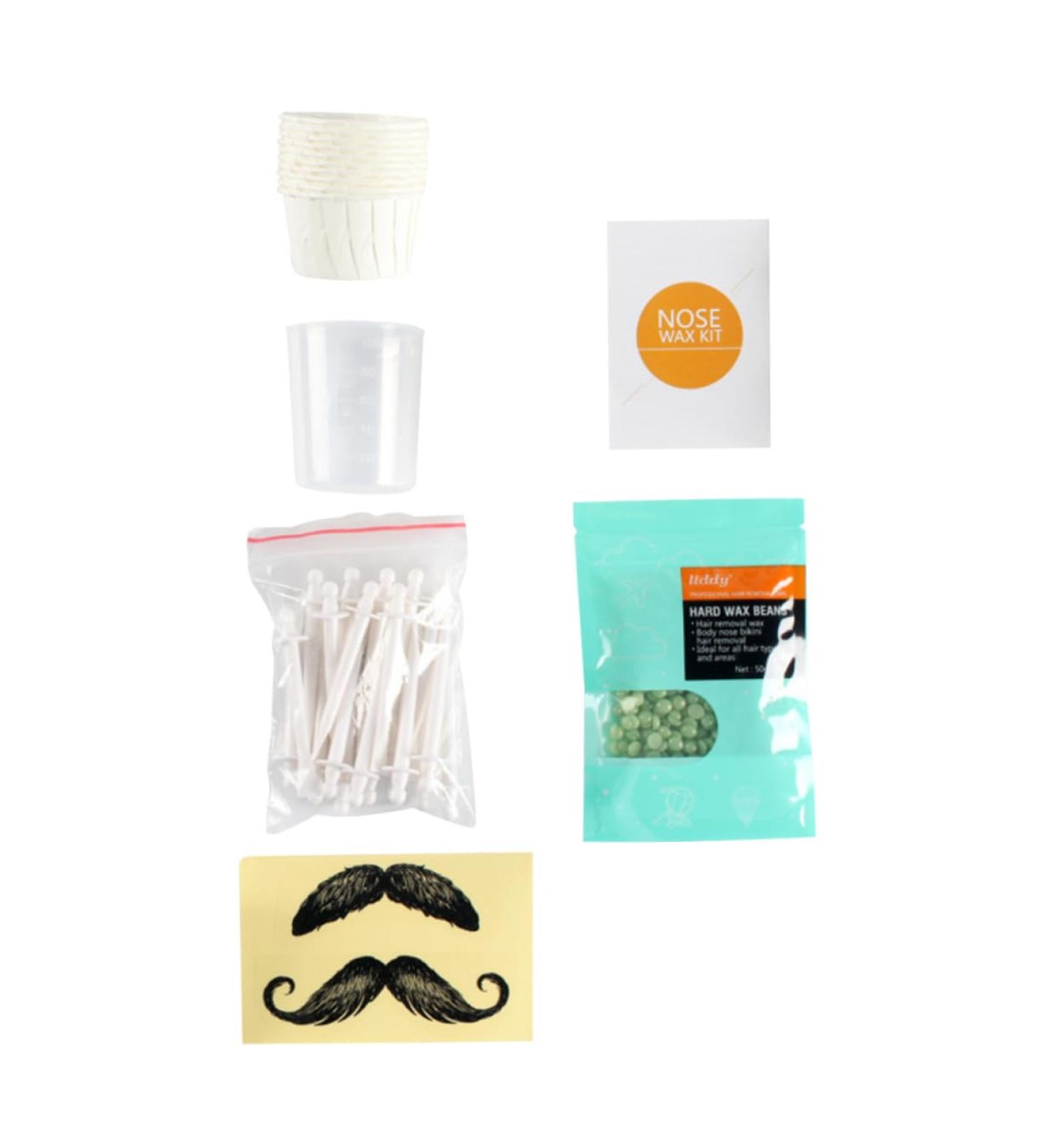 FRCOLOR Nose Hair Removal Wax Set - Clean Smudge Stick & Wax Beans for Easy Hair Removal | International Shipping Available - Buy Online on SooperMarket.com