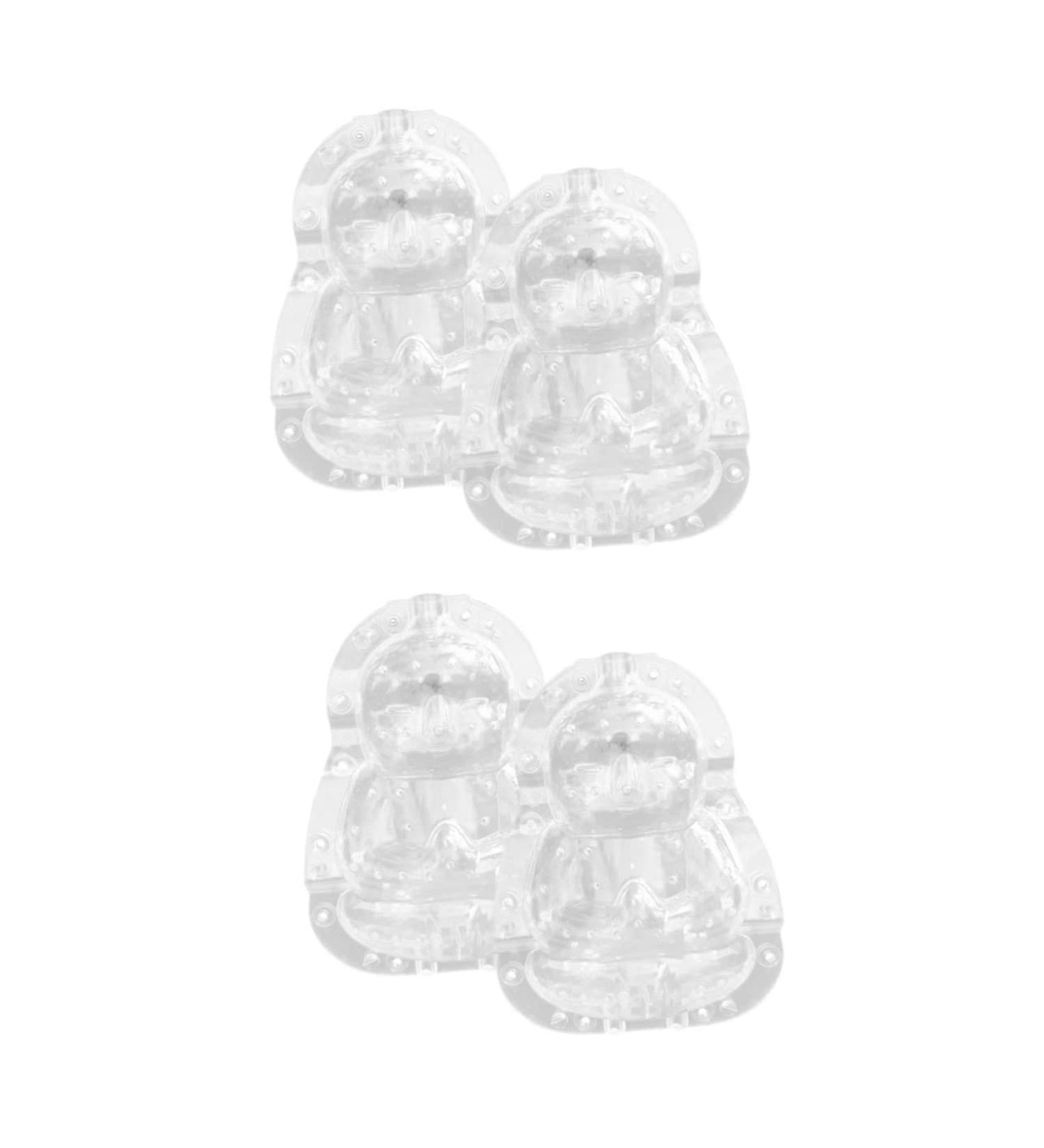 KALLORY 4 pcs Tiny Melon Duddha Stereotypes Pear Watermelon Plastic Shaping Adorable Peach Shape Transparentx2pcs 10x7cmx2pcs - Buy Online on SooperMarket.com