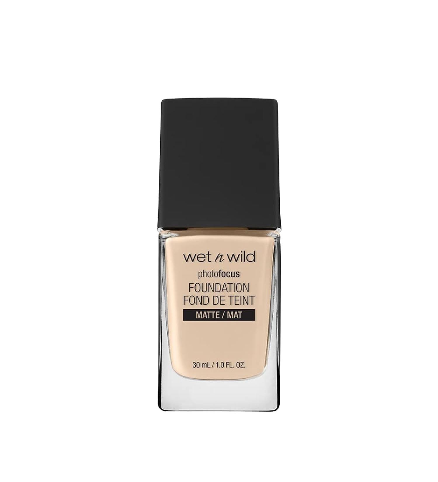 Wet 'n' Wild Photo Focus Foundation | Matte High-Coverage | Light-Adjusting Tech | Vegan | Nude Ivory - Buy Online on SooperMarket.com