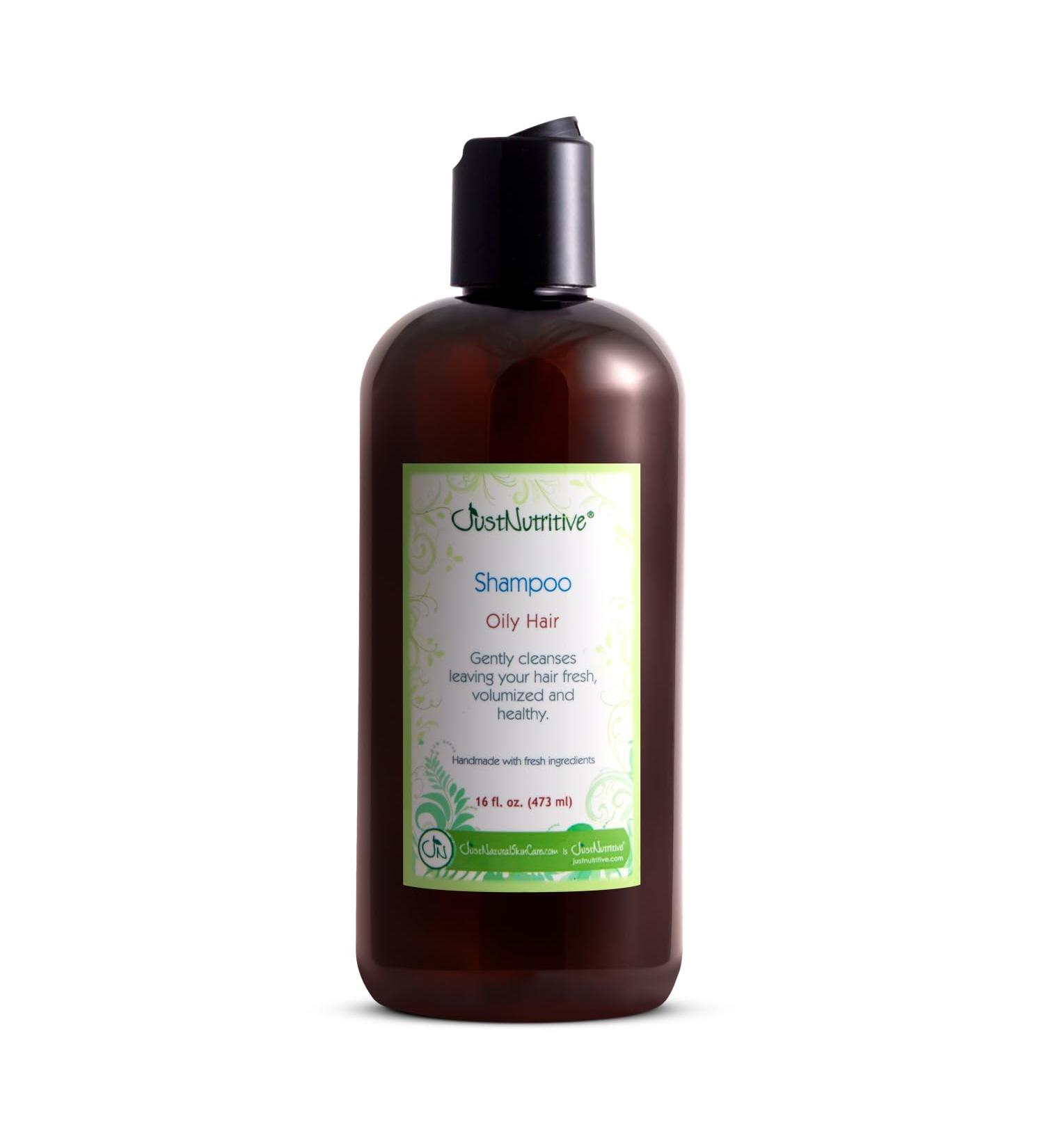 Just Nutritive Oily Hair Shampoo - Control Greasy Residue | Natural Deep Cleanser for All Hair Types | 16 Fl Oz | Ideal for Men & Women - Buy Online on SooperMarket.com