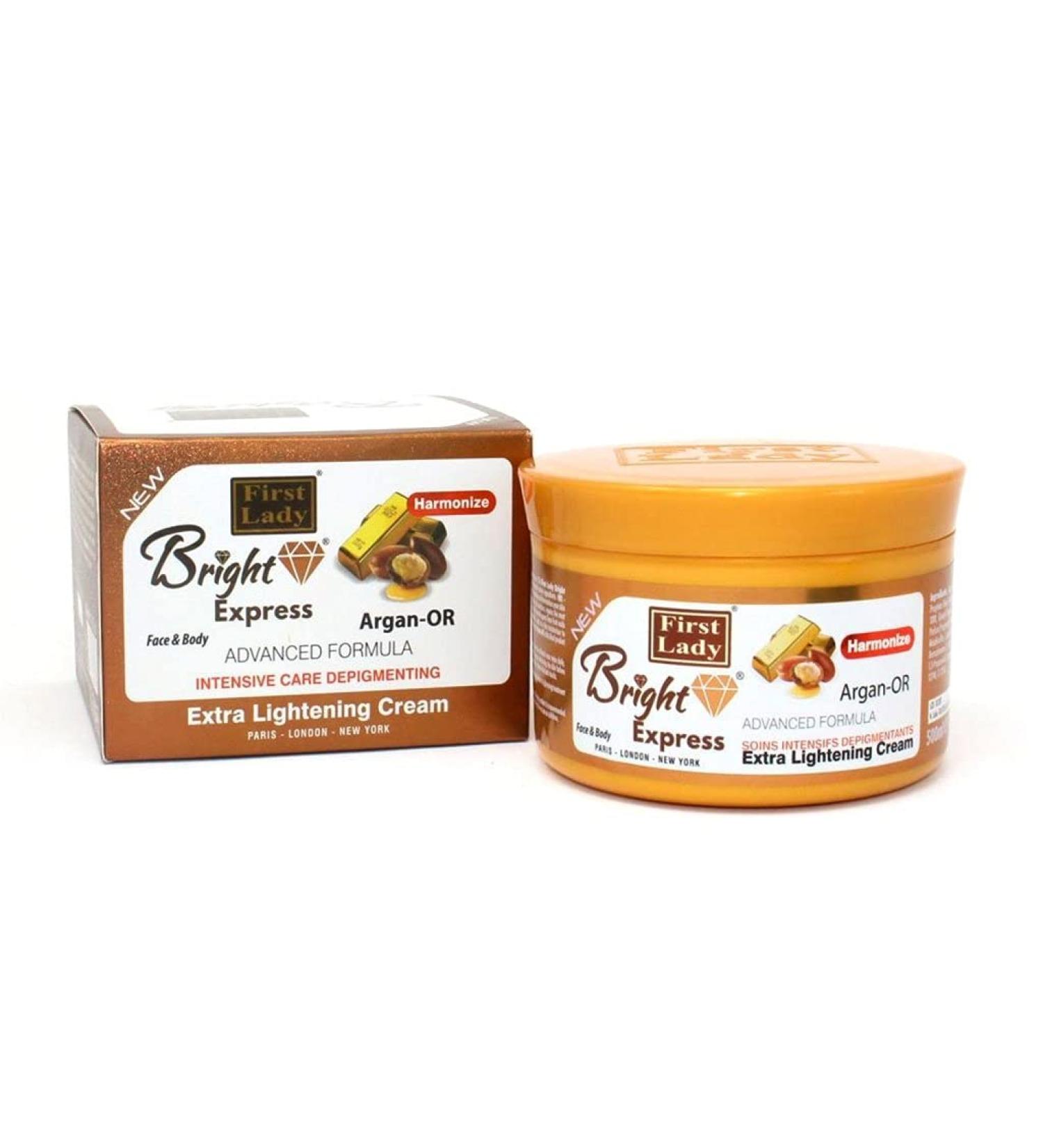Bright Express Argan OR (Gold) Extra Skin Lightening Face & Body Cream 500ml - Harmonize