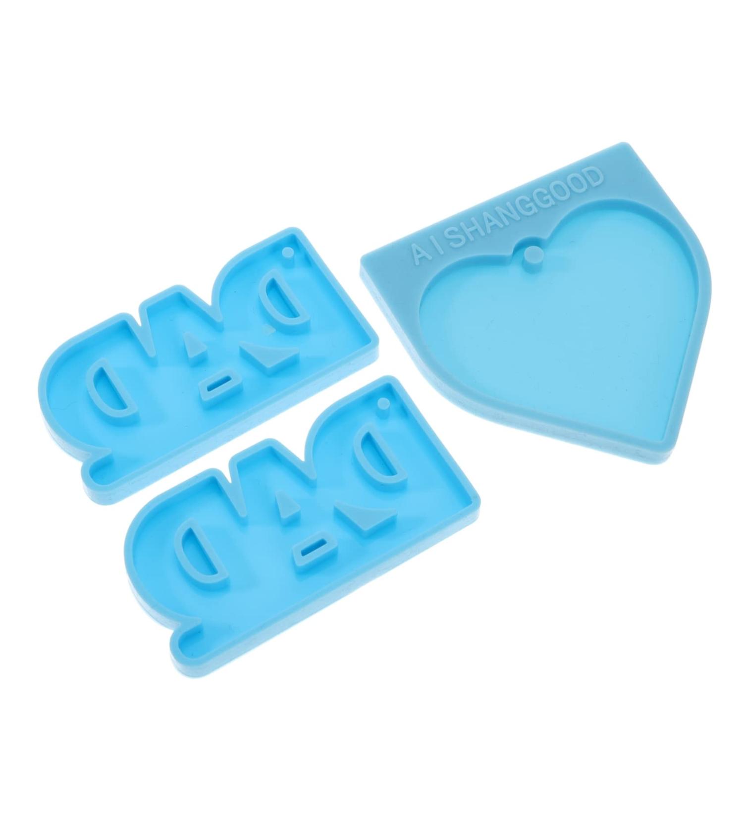 STOBOK 3 Pcs Silicone Mold Dad Keychains Mold Straw Hats for Kids Letter Molds for Chocolate Letter Keychain Silicone Keyring Molds for Resin Template Mother Silica Gel Candy - Buy Online on SooperMarket.com
