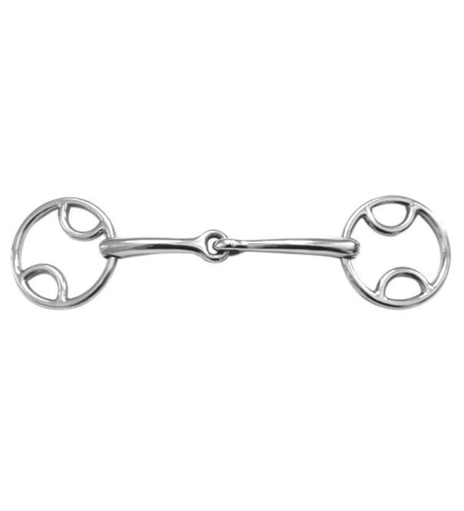 Shires Bevel Bit With Jointed Mouth Silver 5"