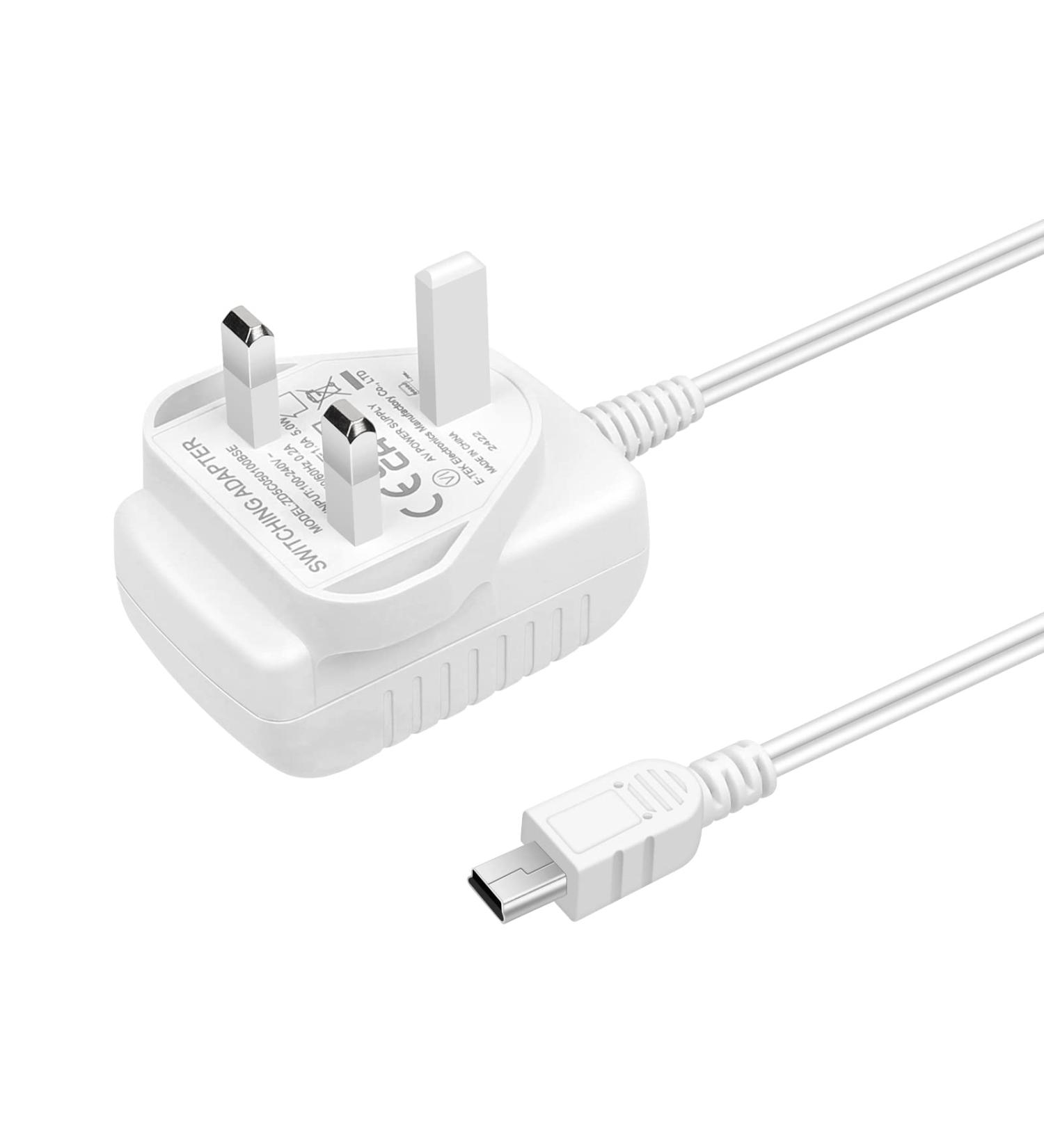 Baby Camera Monitor Charger - MYPIN Mini USB Switching Adapter 5V/1000mA UK Plug - Compatible with HS0114/HS0123/HS0132 - HS0384 - Buy Online on SooperMarket.com