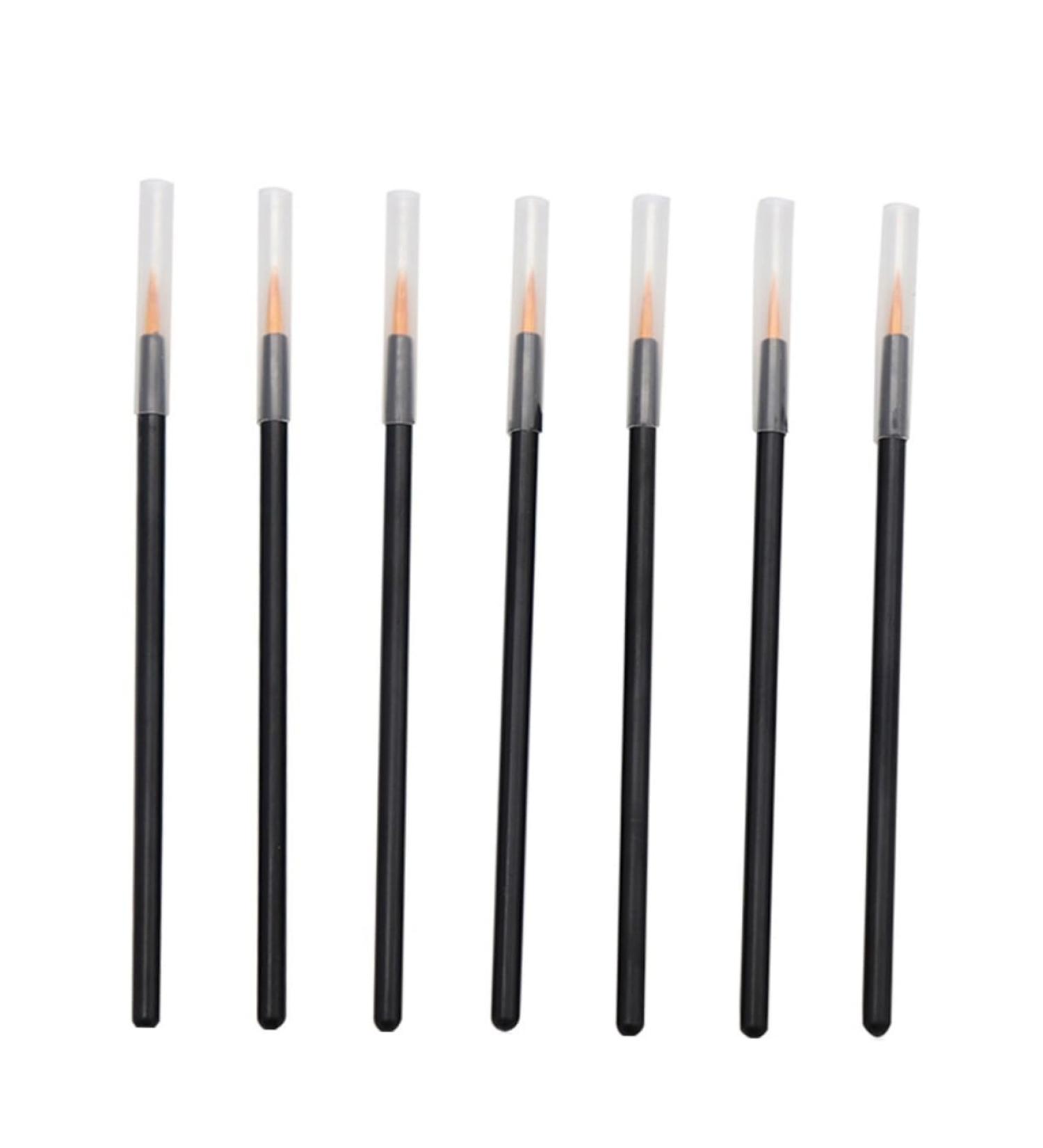 MUSISALY 100pcs Cosmetics Brush Fine Eyeliner Brush Small Eyeliner Brush Lip Makeup Brushes Orange - Buy Online on SooperMarket.com