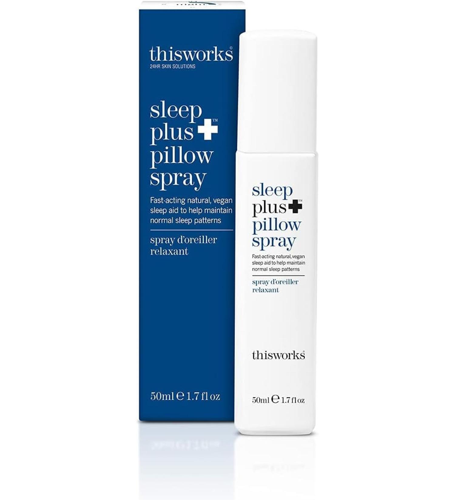 This Works Sleep Plus Pillow Spray 50ml | Motion-Activated Sleep Aid with Lavender, Chamomile & Vetivert | Science-Backed Deep Sleep Aid for Restless Sleepers - Buy Online on SooperMarket.com