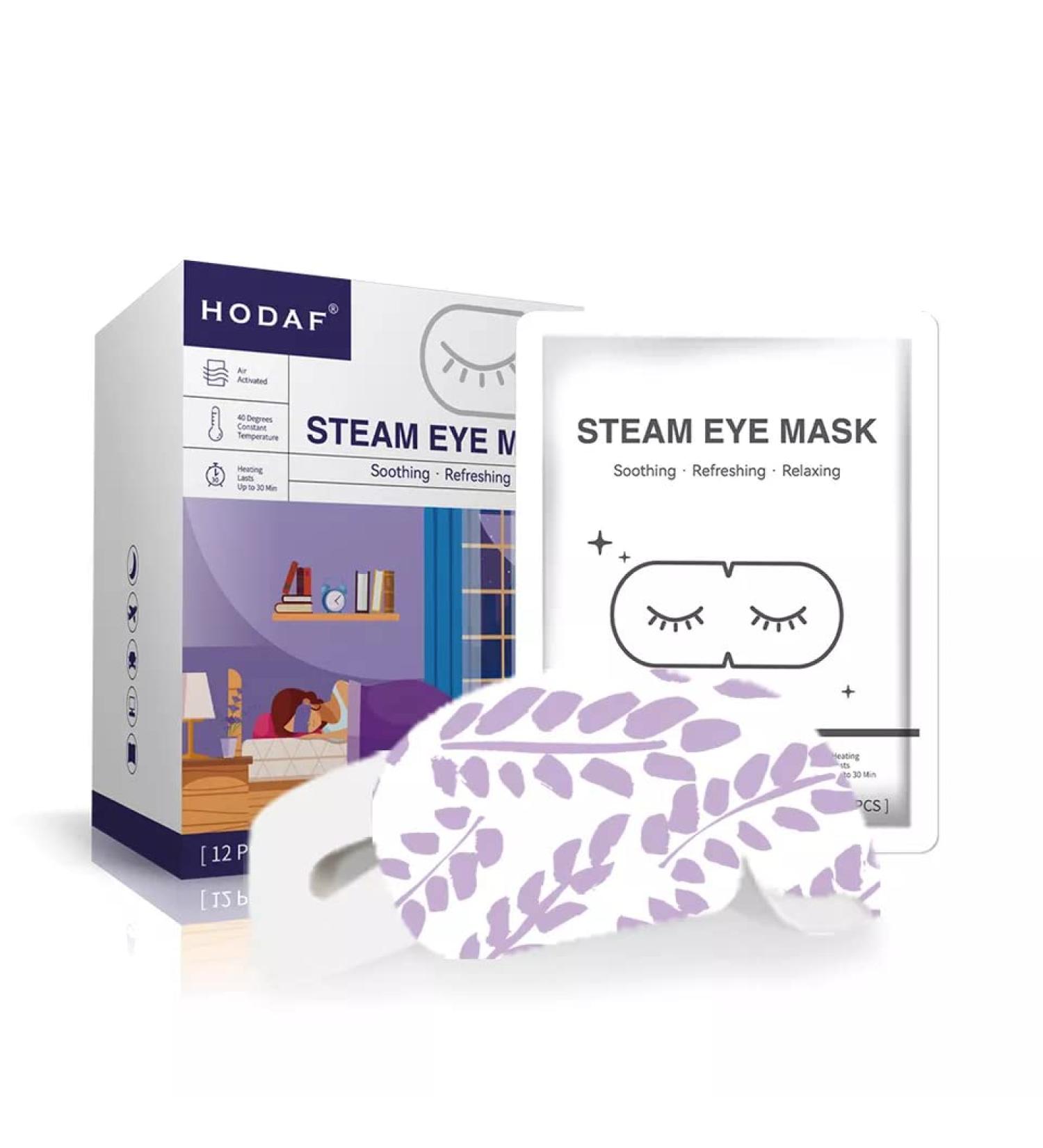 NEW UPDATED 12 Pcs Gentle Steam Eye Mask | Lavender Self Heating Gentle Warm Steam Eye Mask for Dry Eyes| Masks for Dark Circles Relaxation and Puffy Eyes |Disposable Hot Sleep Eye Mask - Buy Online on SooperMarket.com