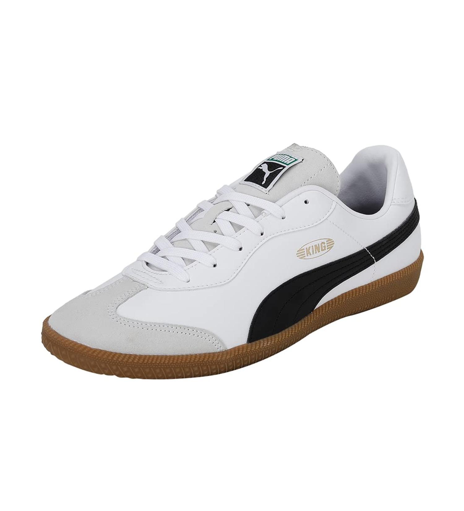 PUMA Unisex King 21 IT Soccer Shoe - Size 43 EU | Puma White & Black Gum - Shop Internationally - Buy Online on SooperMarket.com