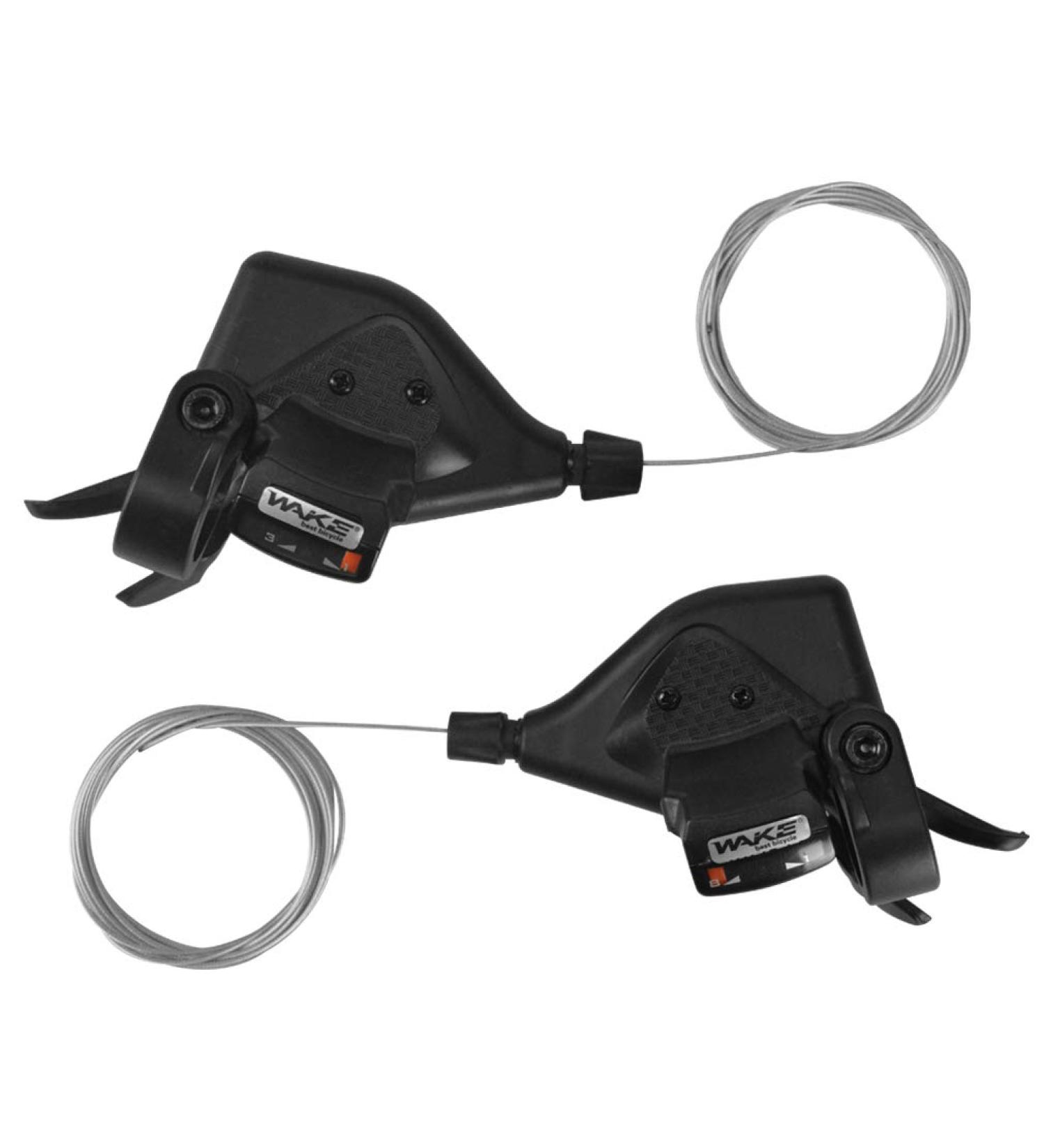 LITEONE 8 Speed Mountain Bike Shifter Set - 3x8 Thumb Gear Shifters for MTB, BMX, Road Bike - Includes Cables - 1 Pair (Right and Left) - Buy Online on SooperMarket.com