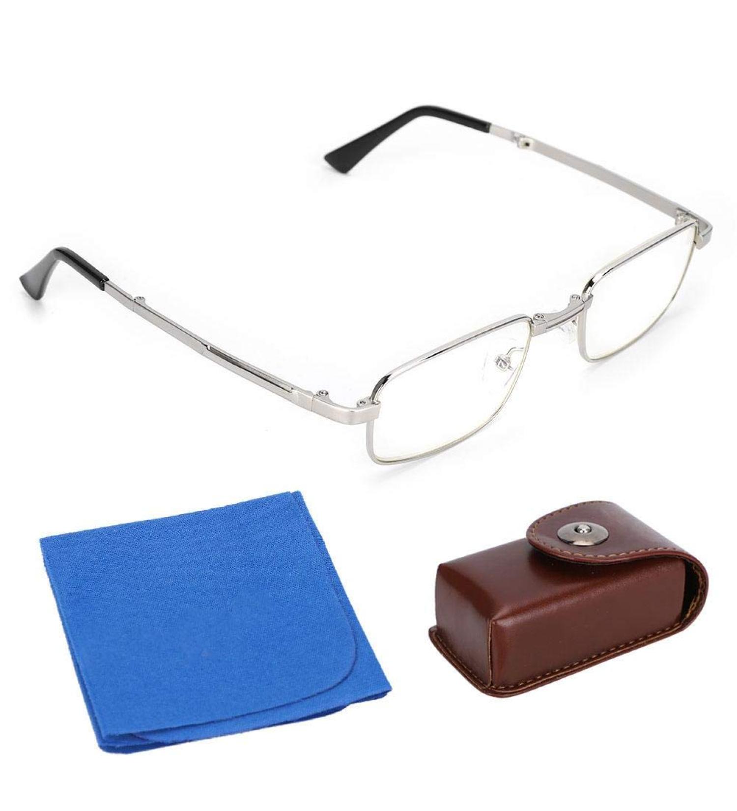 Filfeel Foldable Reading Glasses - High-Resolution Visual Fatigue Relief for Seniors | Presbyopic Glasses with Bag - Buy Online on SooperMarket.com