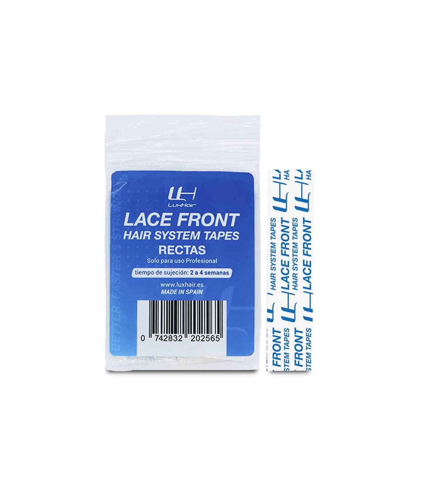 Adhesive Tape for Wigs and Lace Front Prosthetics - Double-Sided and Gentle - High Adhesive Power - Strong and Extra Firm Hold for up to 4 weeks - Straight Contours - 36 Units - LuxHair - Buy Online on SooperMarket.com