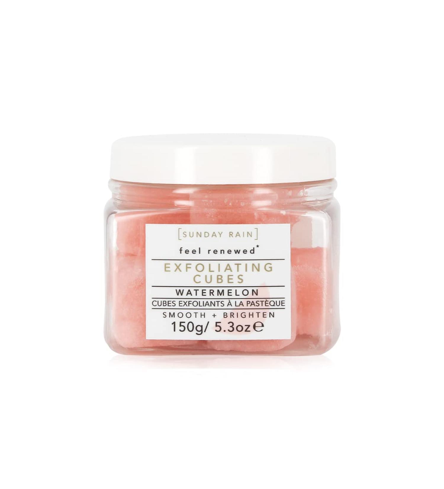 Sunday Rain Watermelon Exfoliating Cubes - 5.2 oz | Renew & Revitalize Skin - Buy Online on SooperMarket.com