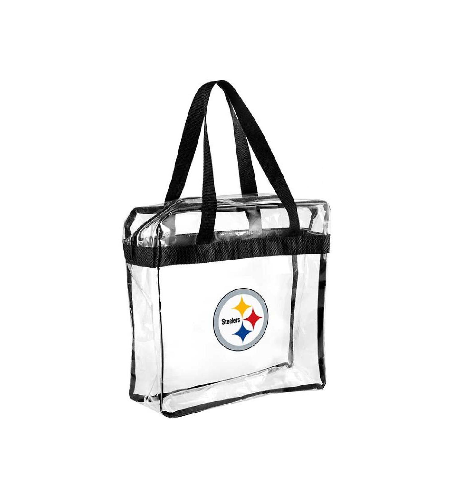 NFL Pittsburgh Steelers Clear Messenger Bag, Team Color, OS Pittsburgh Steelers One Size Team Color