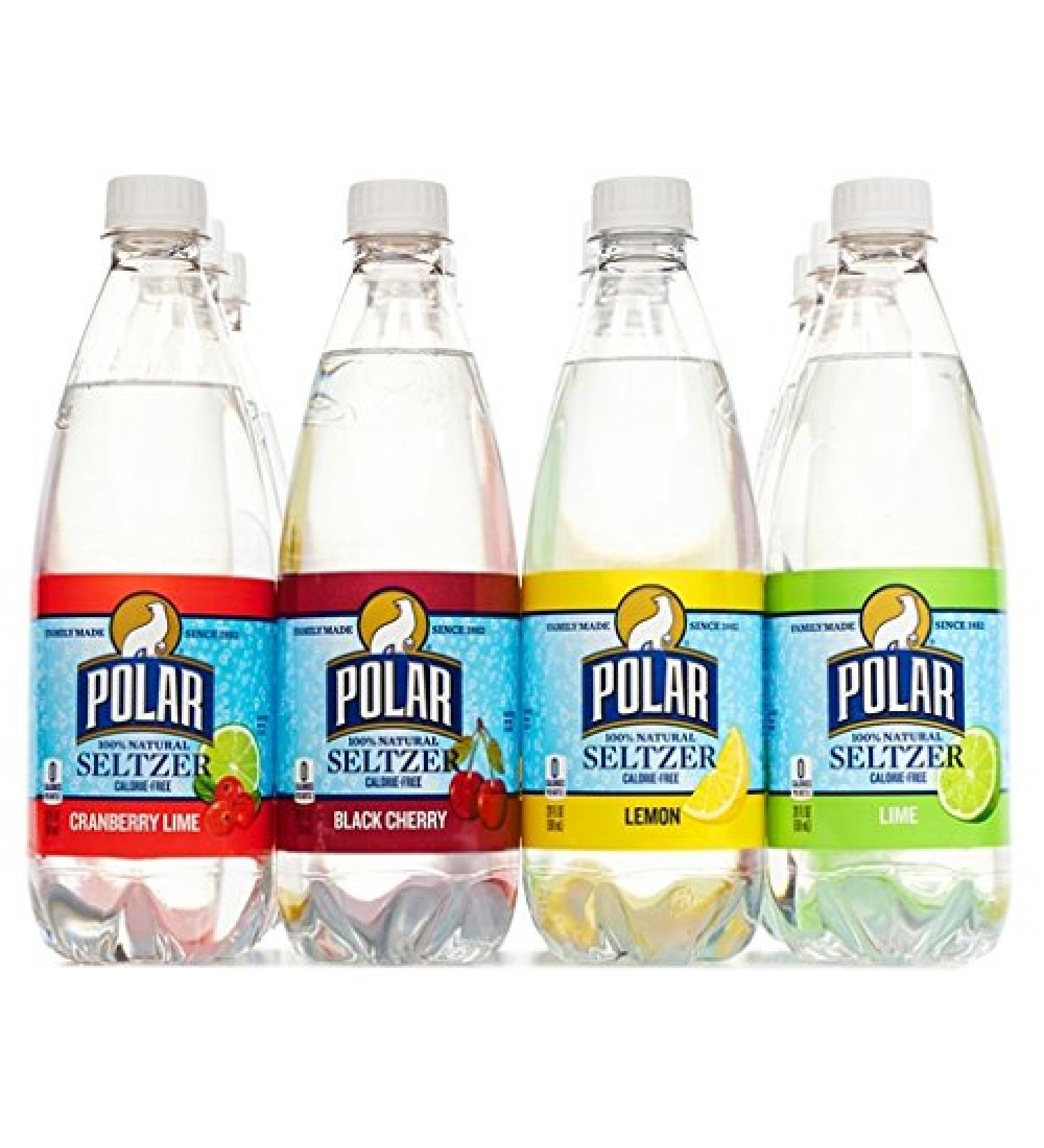 Polar Beverages Seltzer Sparkling Water Variety Pack - 12 x 20 Ounce Flavored Seltzer Drinking Water - Buy Online on SooperMarket.com