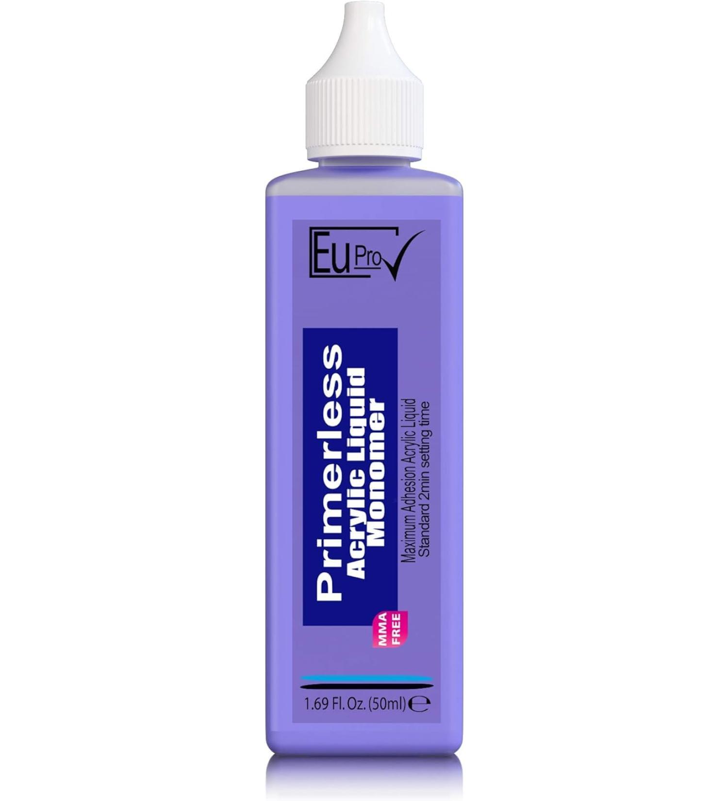 Primerless. Built in Primer Acrylic Liquid Monomer salon Sculpting Nails need powder to work (50ml) 50 ml