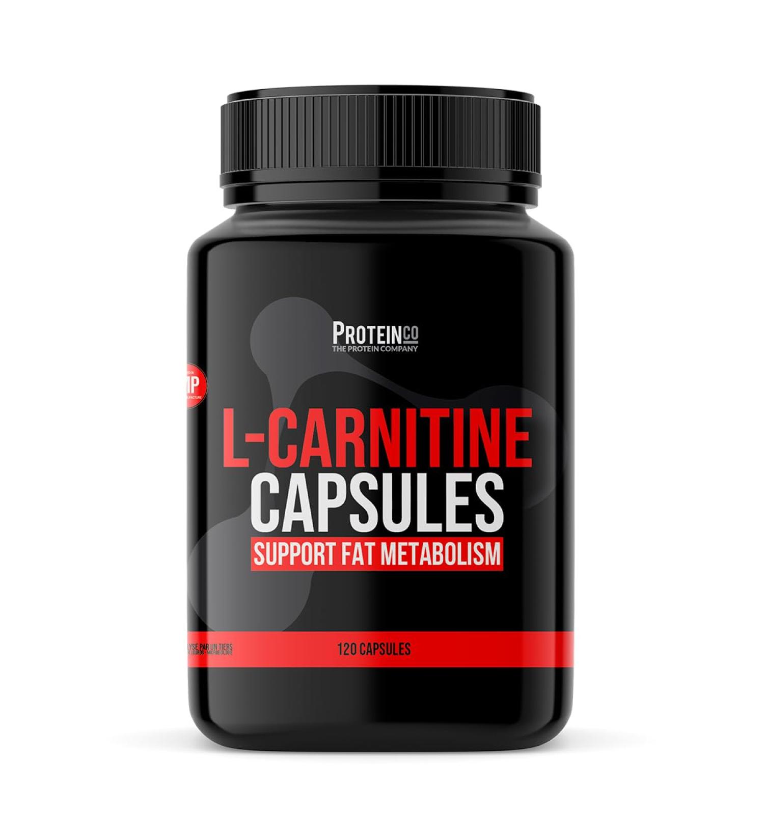 ProteinCo | Pure L-Carnitine Tartrate | 650mg | Stimulant Free Weight Loss | Enhance Energy | Antioxidant | 120 capsules - Buy Online on SooperMarket.com