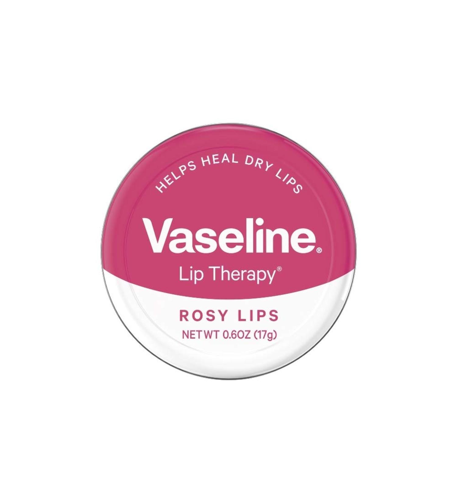 Vaseline Lip Therapy 20g with Rose & Almond Oil | Rosy Lips Pack of 6 - Moisturizing Petroleum Jelly for Soft Lips - Buy Online on SooperMarket.com
