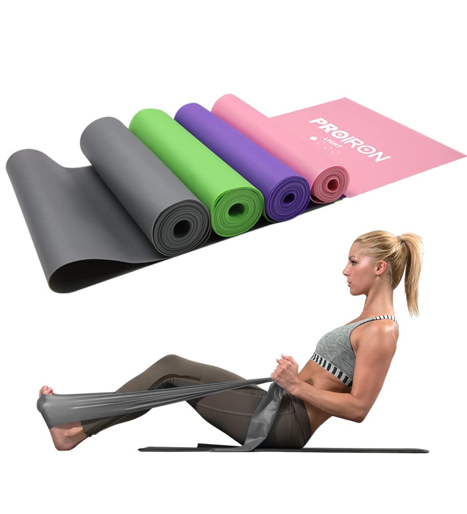 PROIRON Latex-Free Resistance Bands Set for Strength Training - Light, Medium, Heavy - Ideal for Yoga, Pilates, and Home Gym Workouts - Buy Online on SooperMarket.com