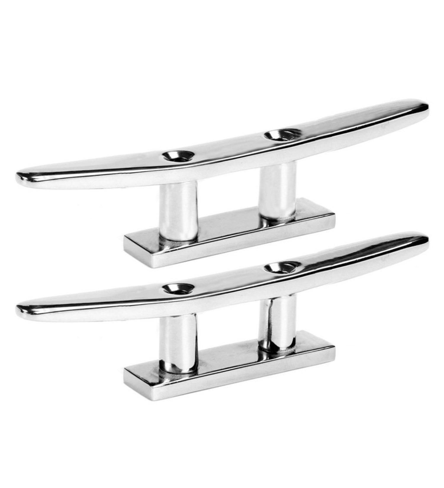 MIZUGIWA 6 Inch Stainless Steel Boat Cleat Mooring Deck Cleats - Set of 2 - Buy Online on SooperMarket.com