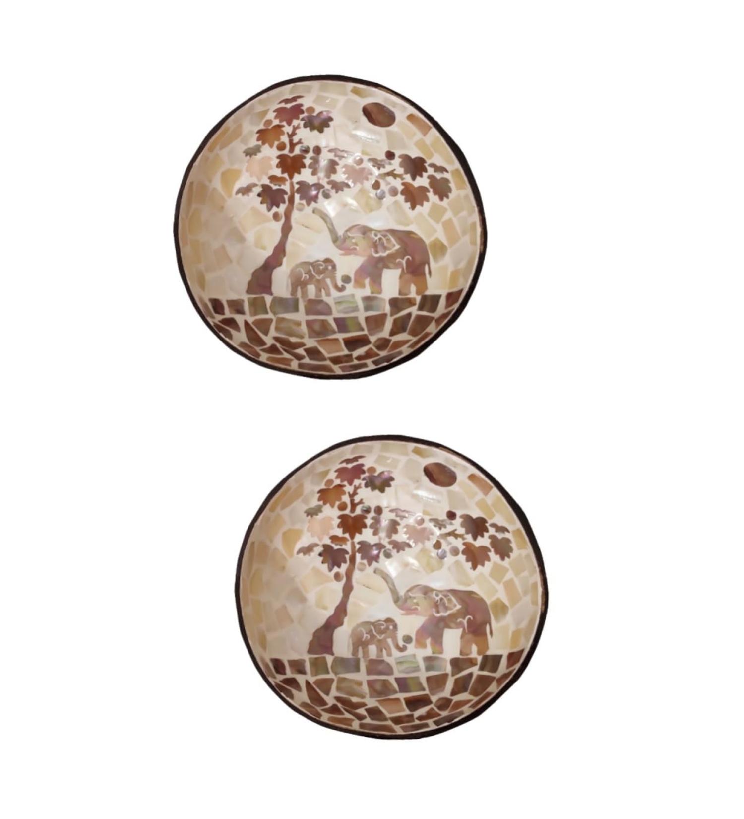 2 Pcs Coconut Shell Dishes Astronaut Wall Hook Coconut Bowl Decoration Work Desk Decor Candy Snacks Bowl Fruit Bowl Coconuts Shell Bowl Bling Decor Key Bowl Manual Wooden Lip Gloss 15X7CMx2pcs As Shownx2pcs - Buy Online on SooperMarket.com