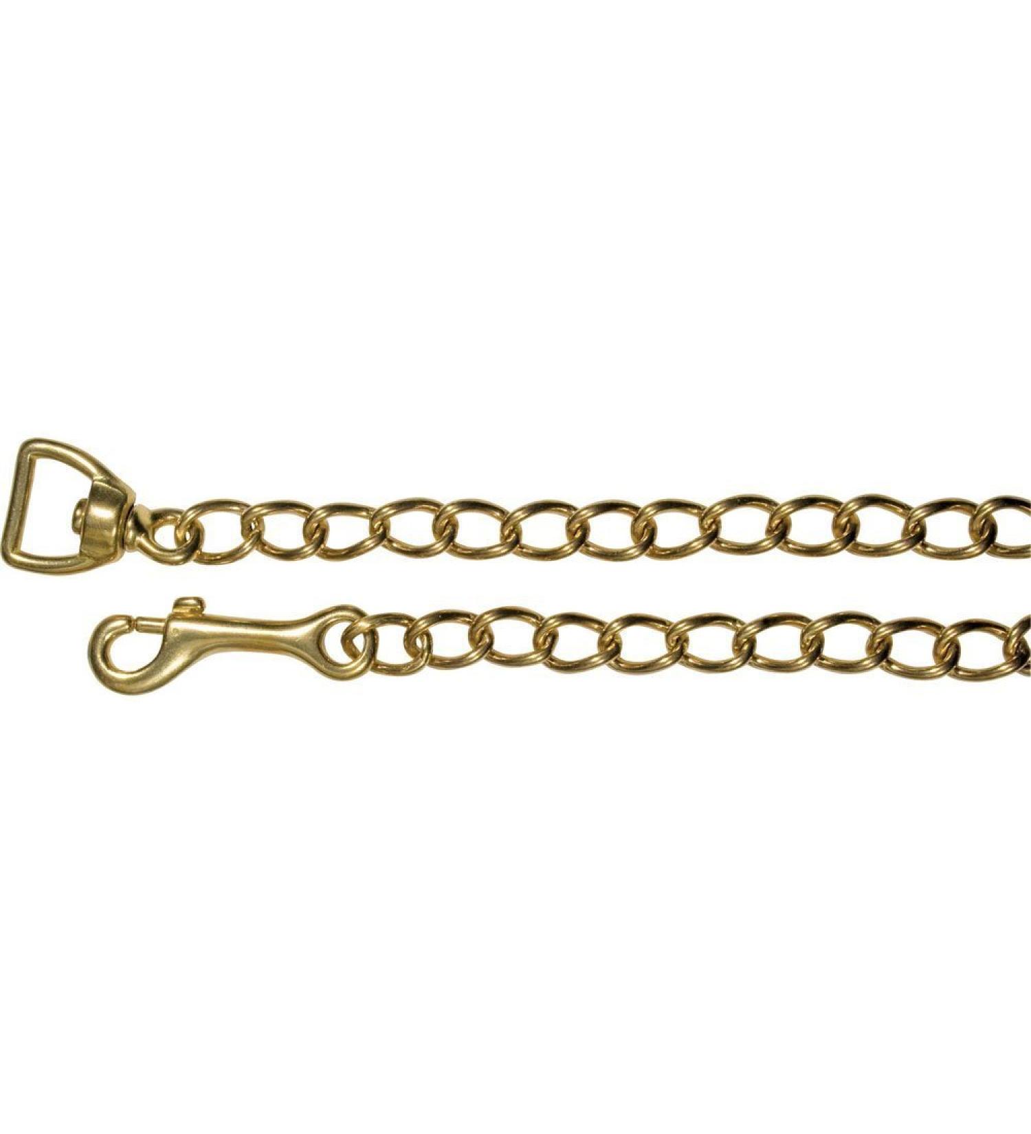 Partrade Stud Chain Nickel Plated Swivel Eye Durable Training Chain Horses 30"